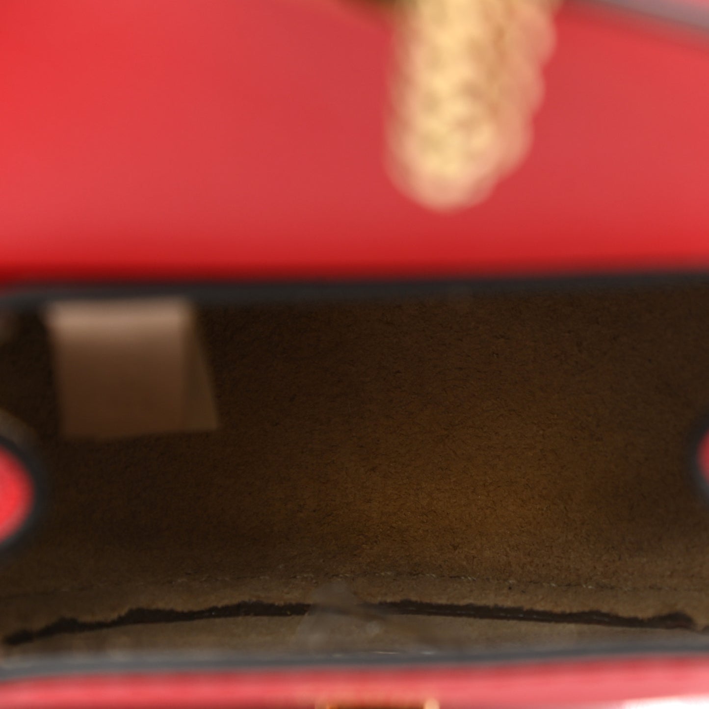 Shiny Calfskin Mini Drew Bracelet Bag Juicy Red