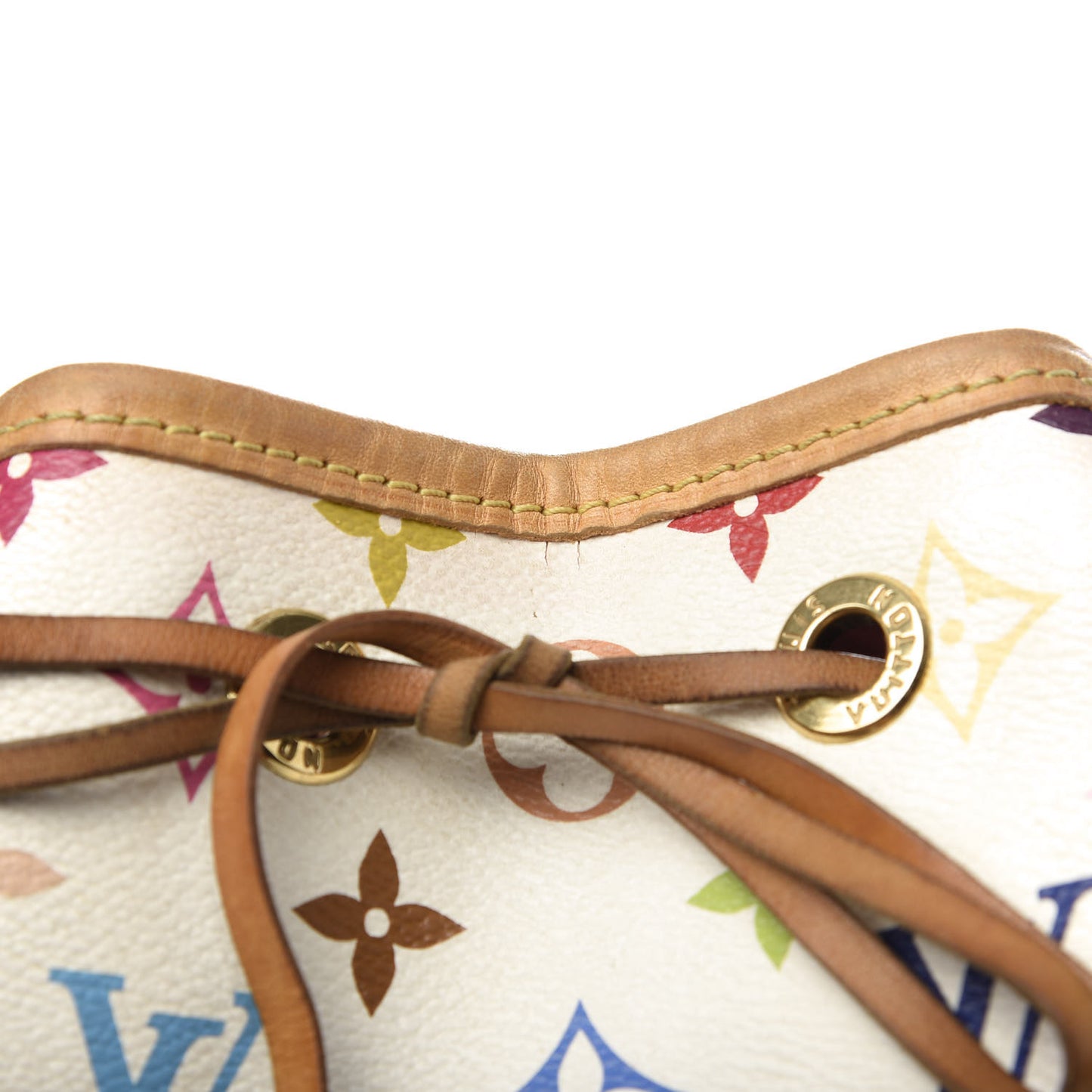 Monogram Multicolor Petit Noe White