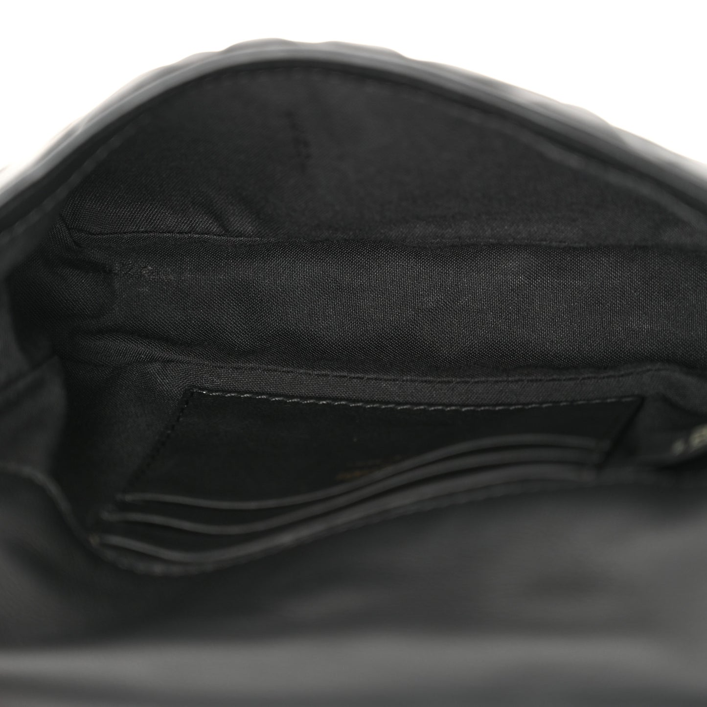 Nappa FF 1974 Embossed Mini Baguette Black