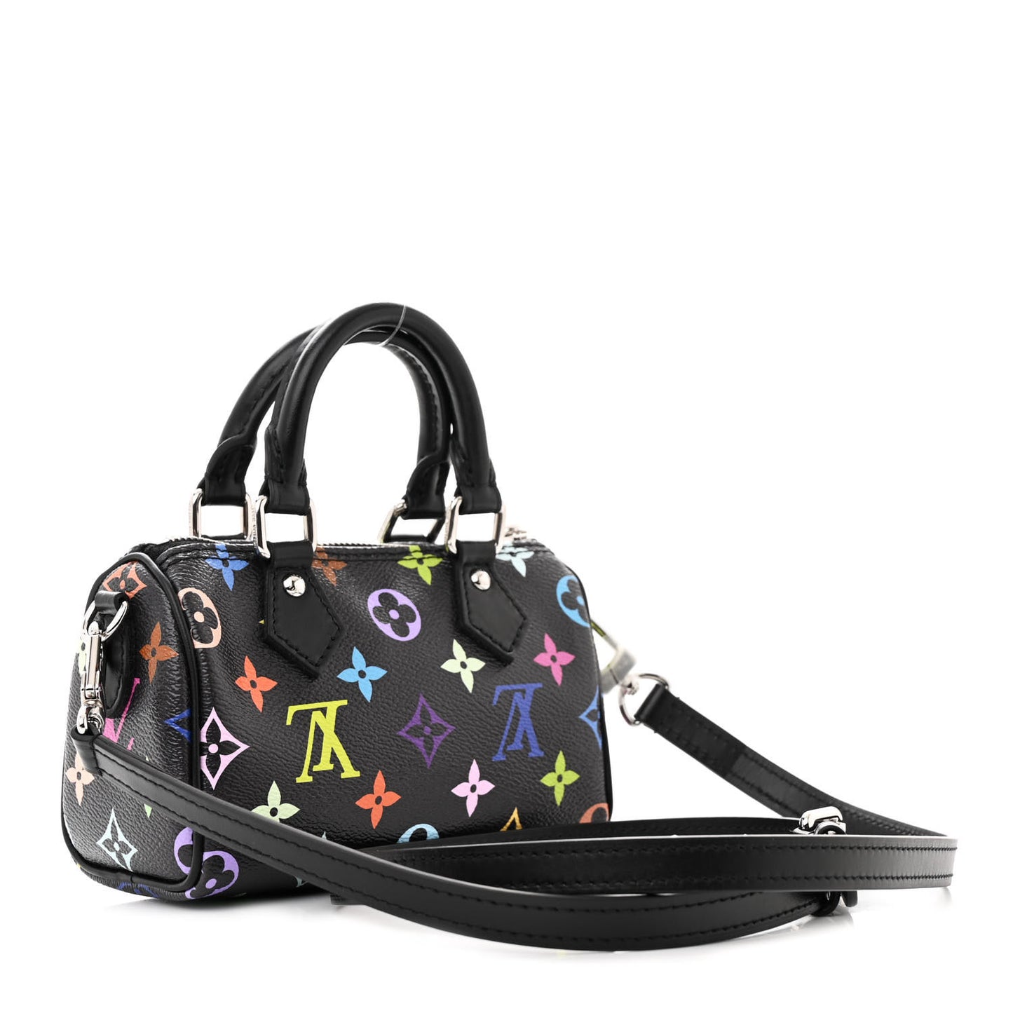 LV X TM Monogram Multicolor Nano Speedy Black