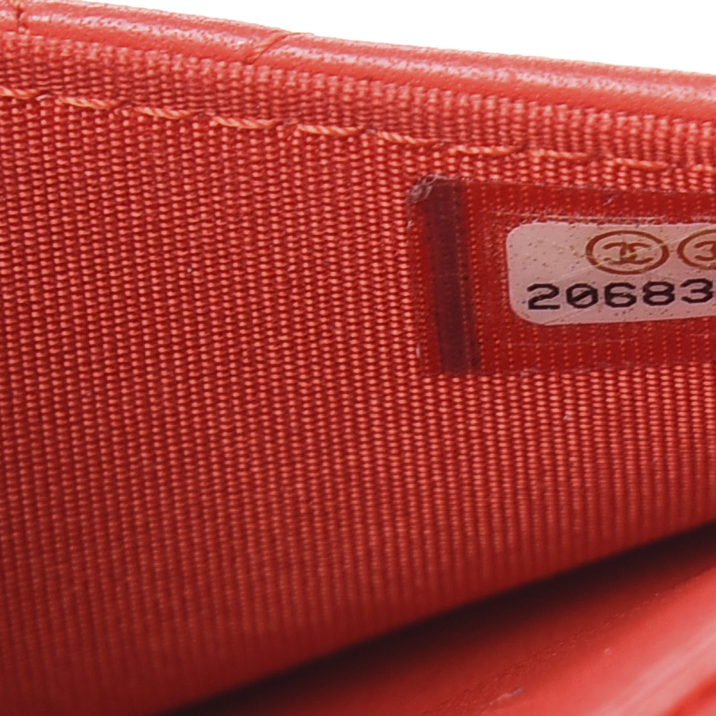 Lambskin Quilted Boy Wallet On Chain WOC Red