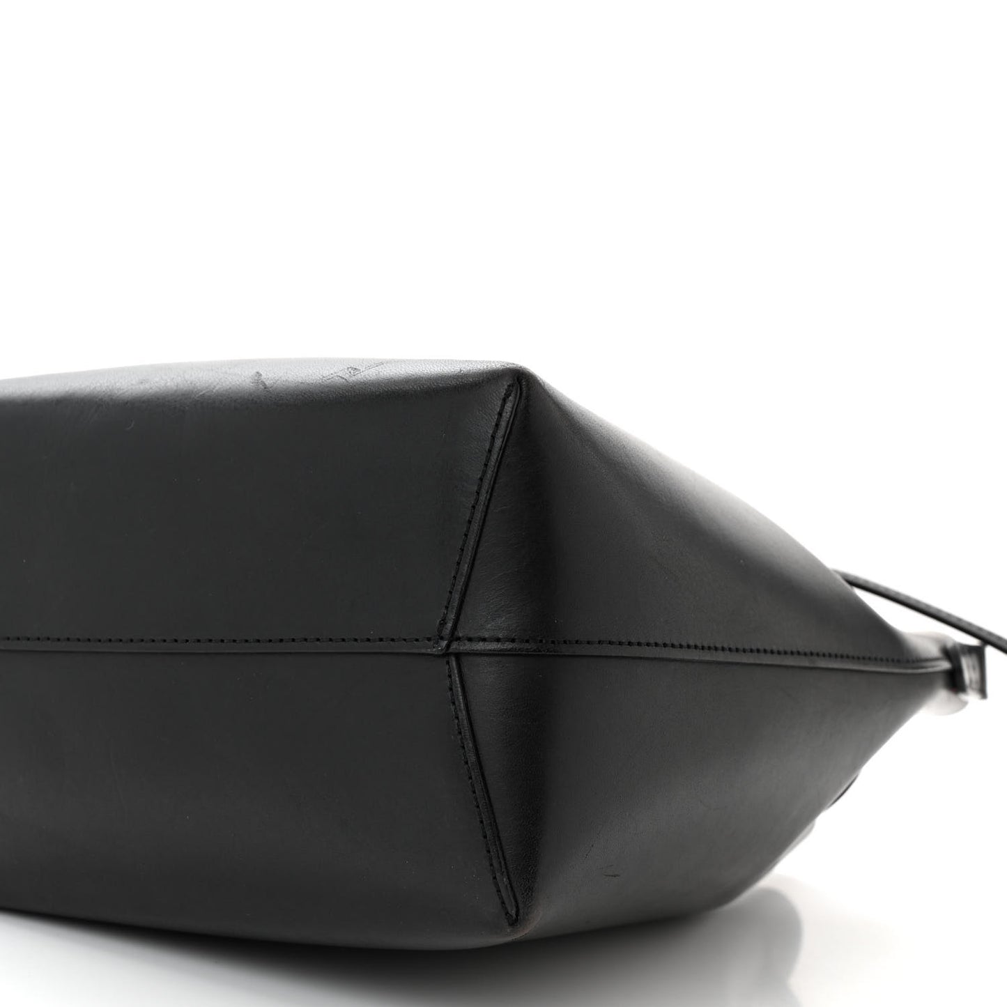 Calfskin Mini Bucket Bag Black Flamma