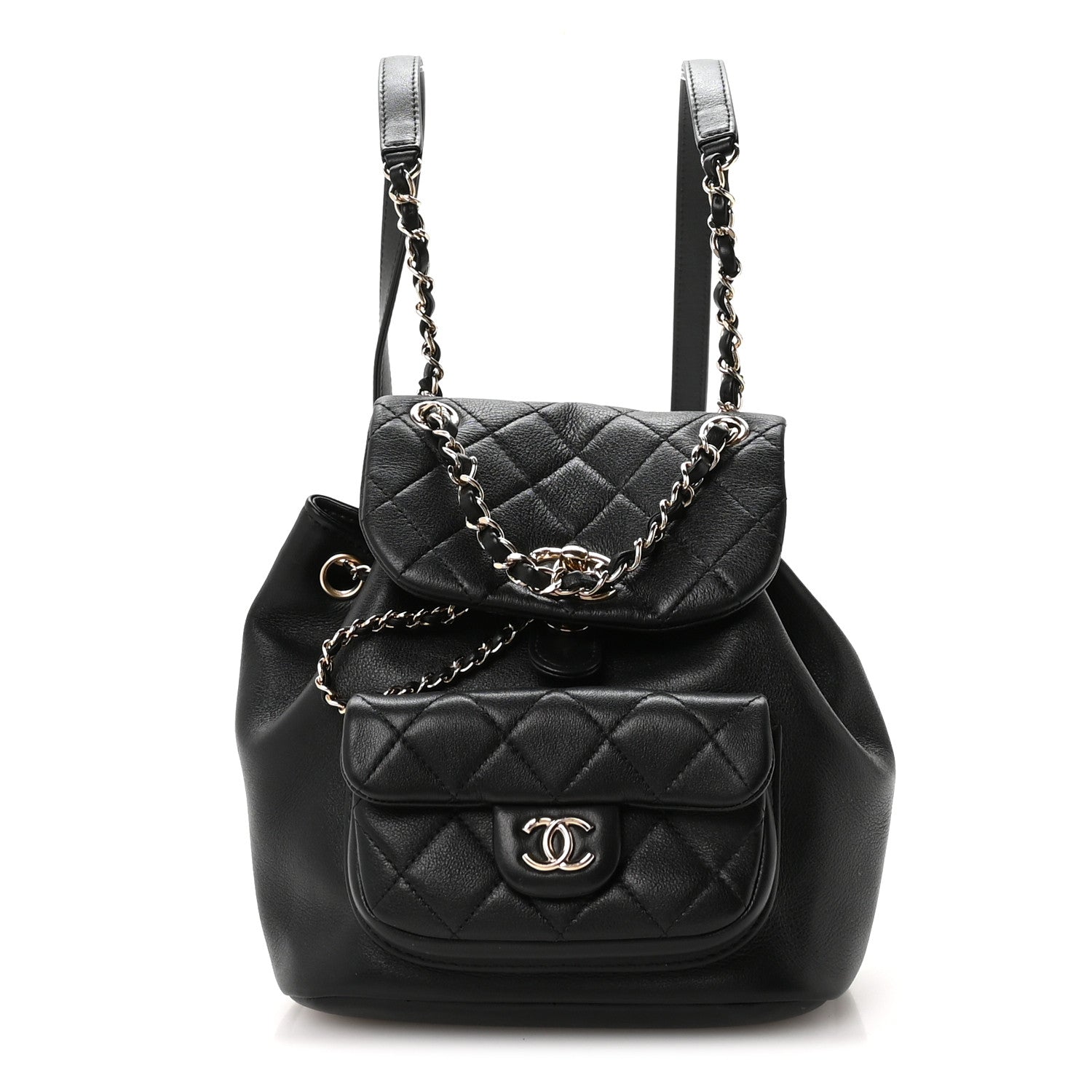 あ*】様 CHANEL ノベルティブラック キルティングリュック CHANEL シャネル ノベルティ キルティング ミニリュック ブラック