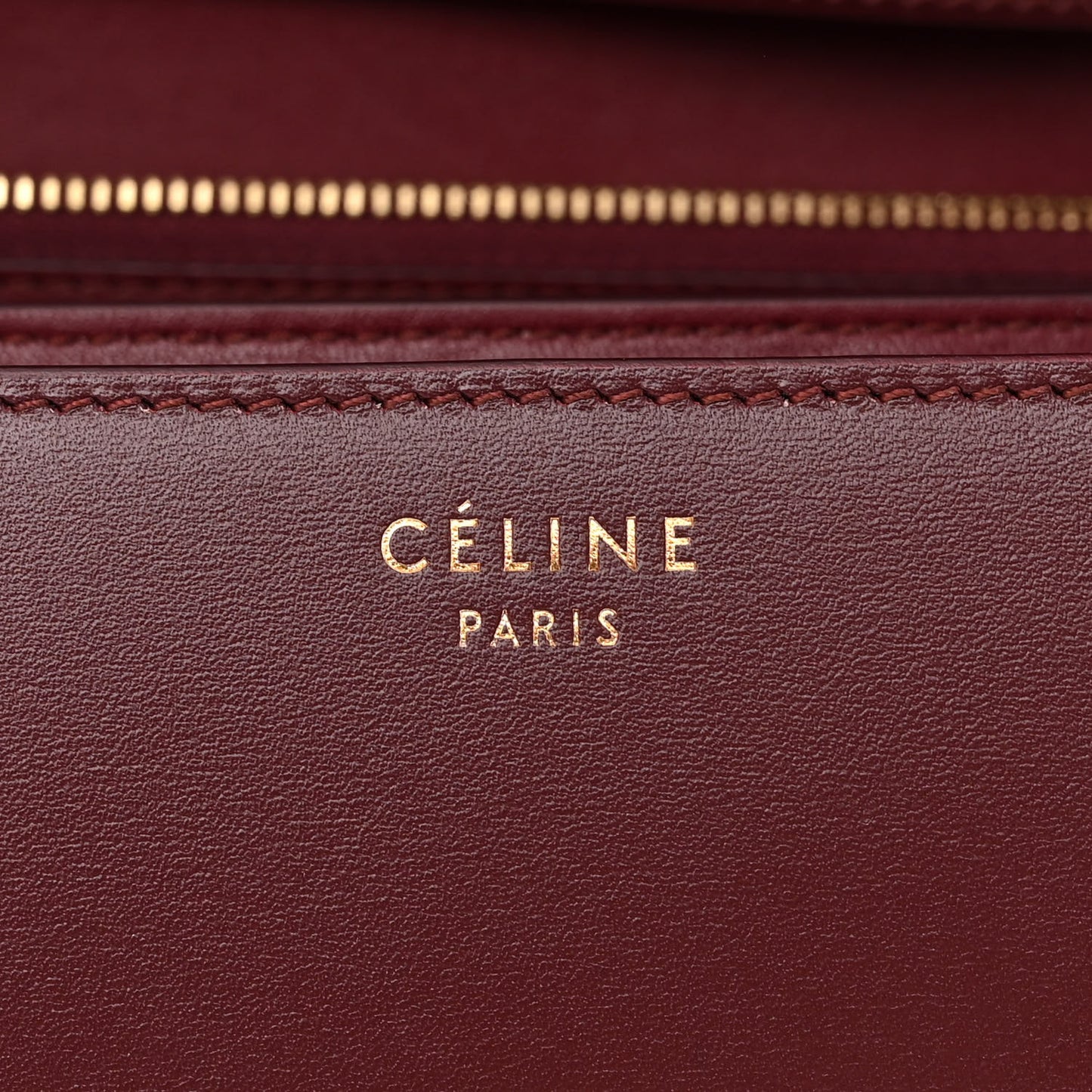 Box Calfskin Medium Classic Box Flap Bag Burgundy