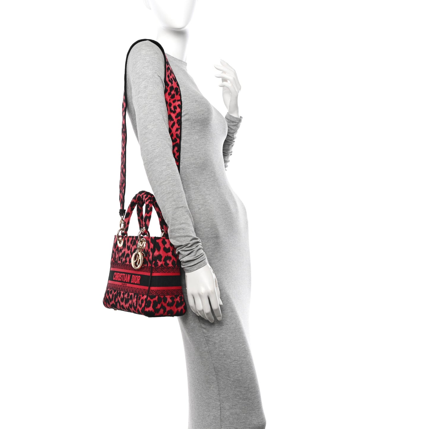 Canvas Mizza Embroidered Medium Lady D-Lite Fuchsia
