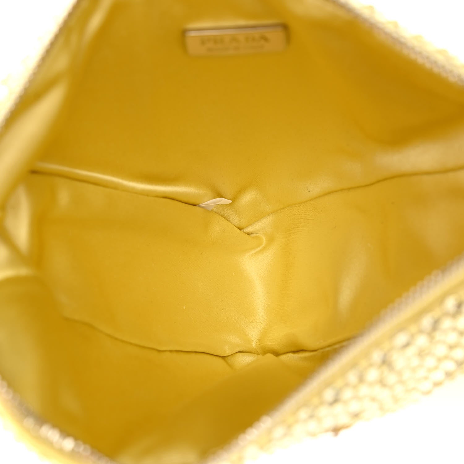 Prada Satin Crystal Triangle Pouch Ananas 5 of 12