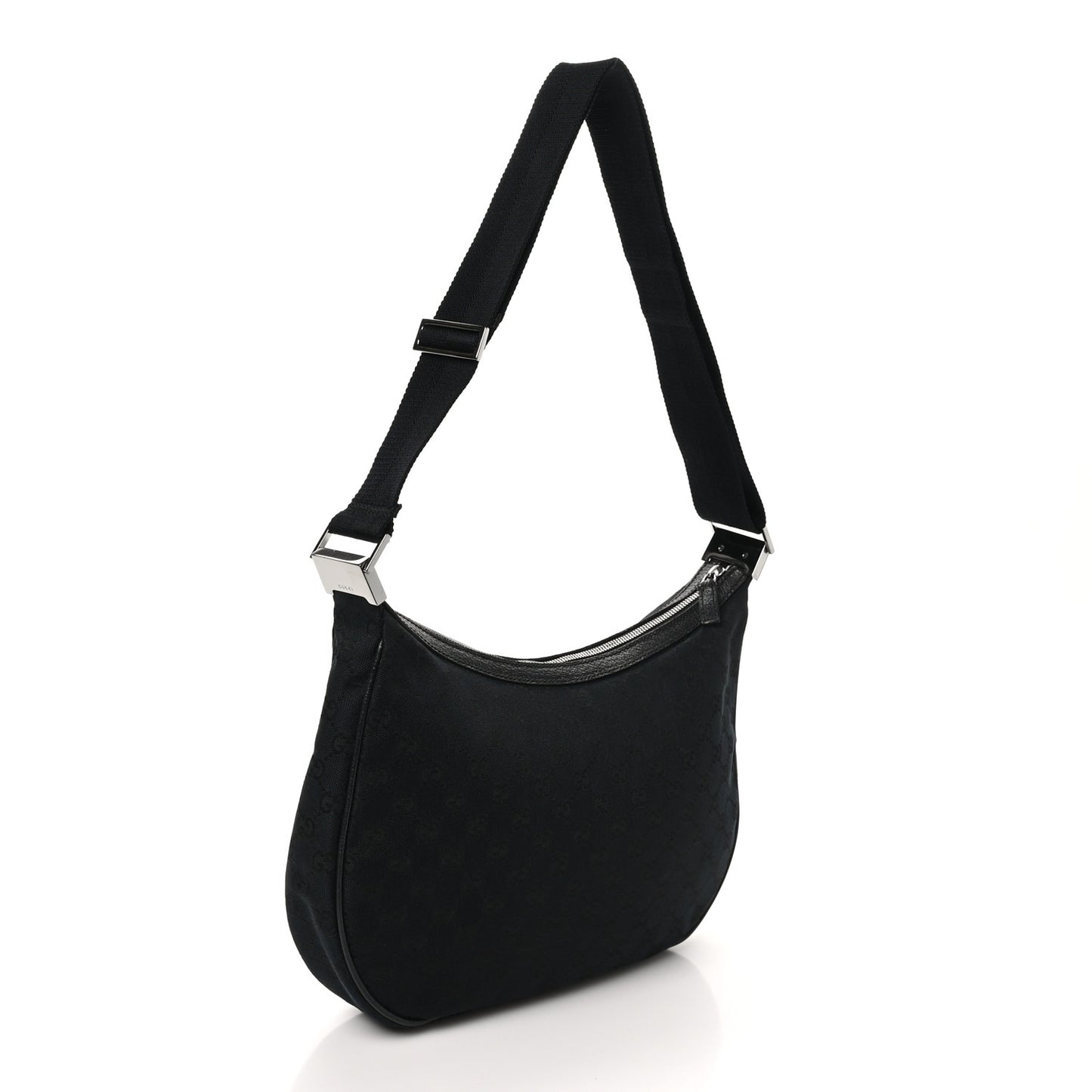 Monogram Medium Half Moon Hobo Black