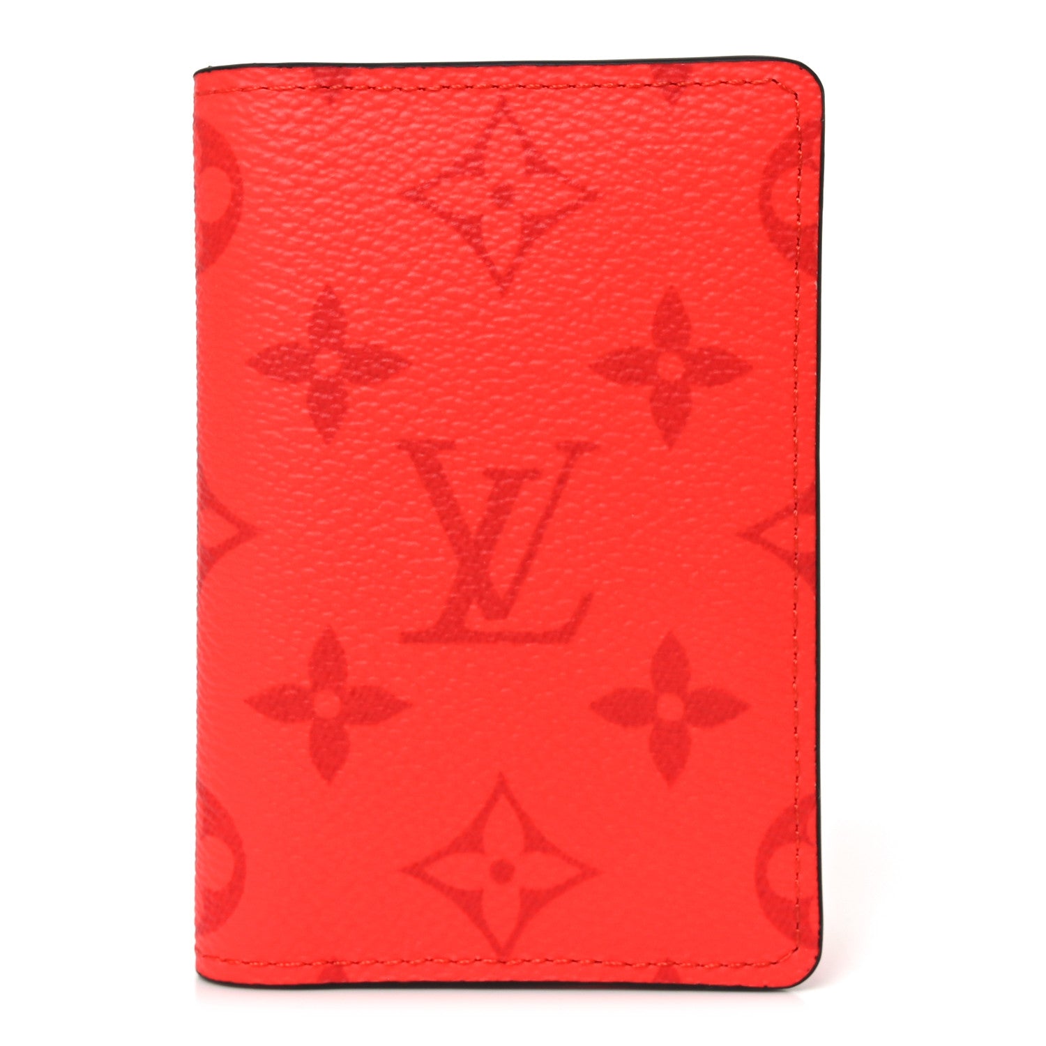 Louis Vuitton Taigarama Pocket Organizer NM Fire Red 1874176