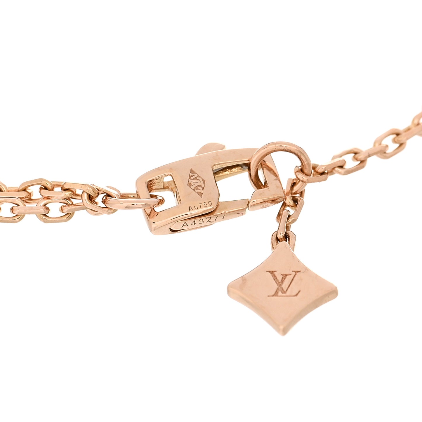 18K Rose Gold Empreinte Chain Bracelet