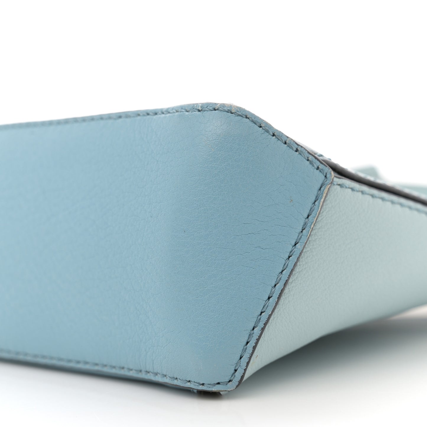 Calfskin Mini Puzzle Crossbody Bag Stone Blue