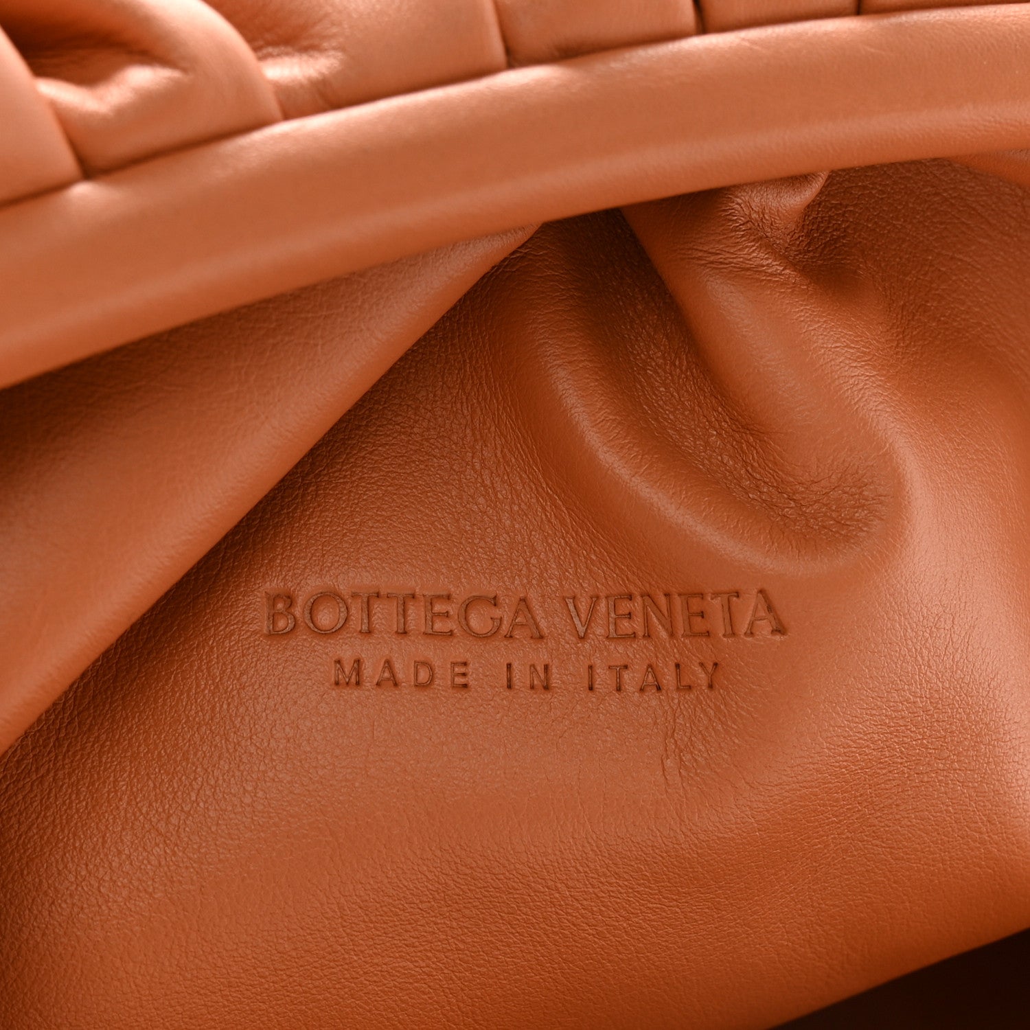 Bottega Veneta Smooth Butter Calf The Pouch Oversized Clutch Clay 6 of 9