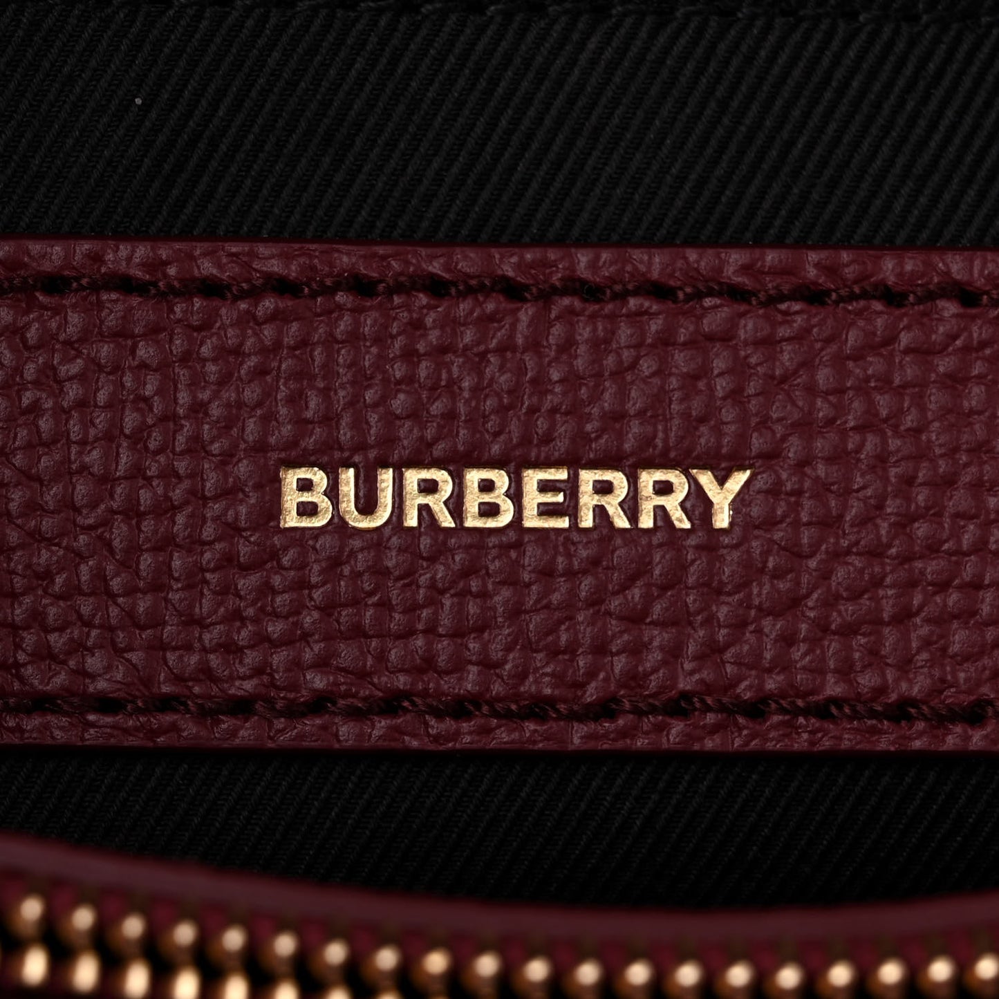 Grainy Calfskin House Check Medium Banner Tote Crimson