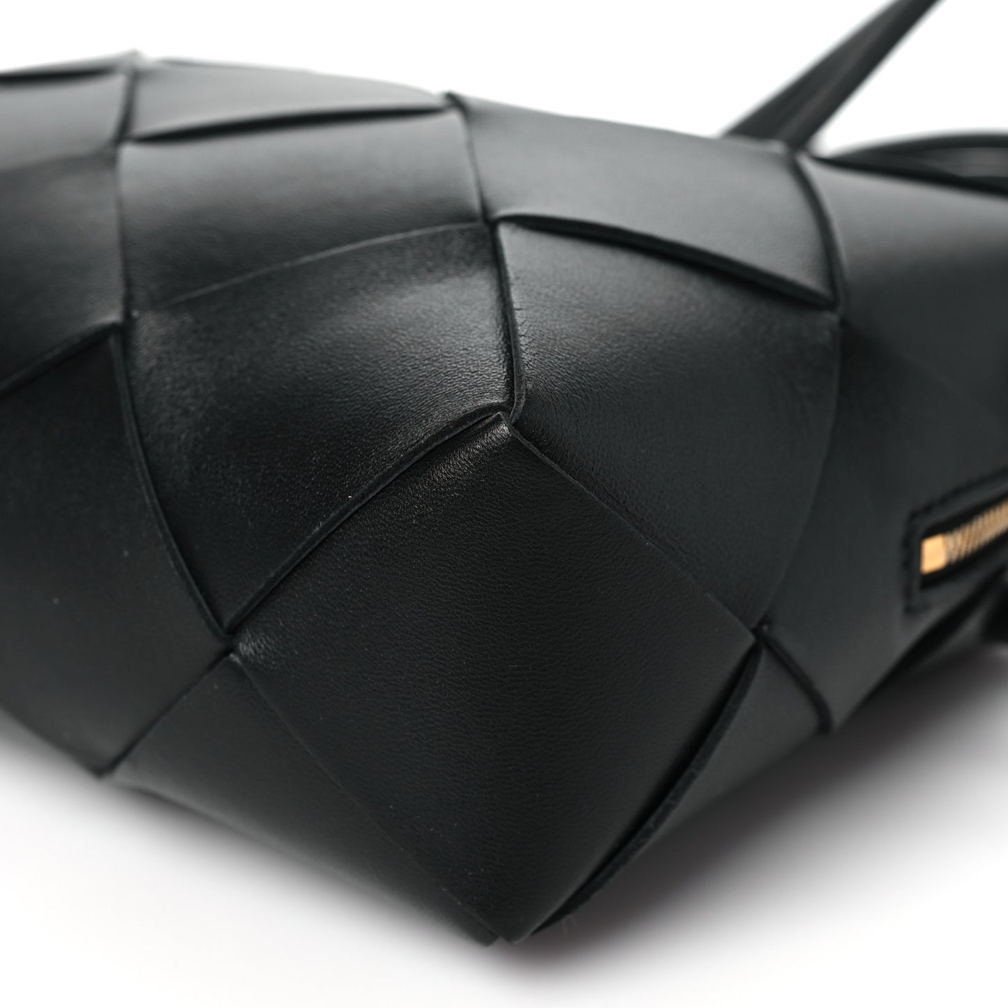 Lambskin Maxi Intrecciato Small Cassette Camera Bag Black