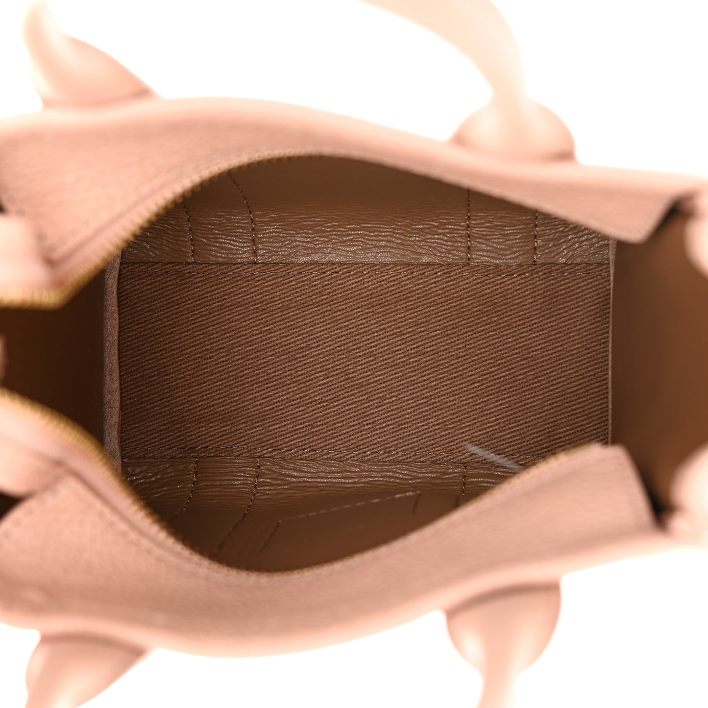 Grained Calfskin Mini The Tote Bag Rose