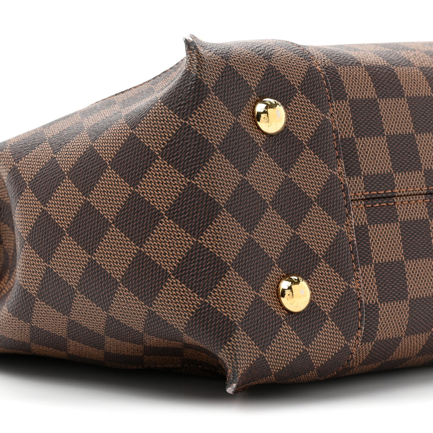 LOUIS VUITTON Damier Ebene Caissa Hobo Rose Ballerine