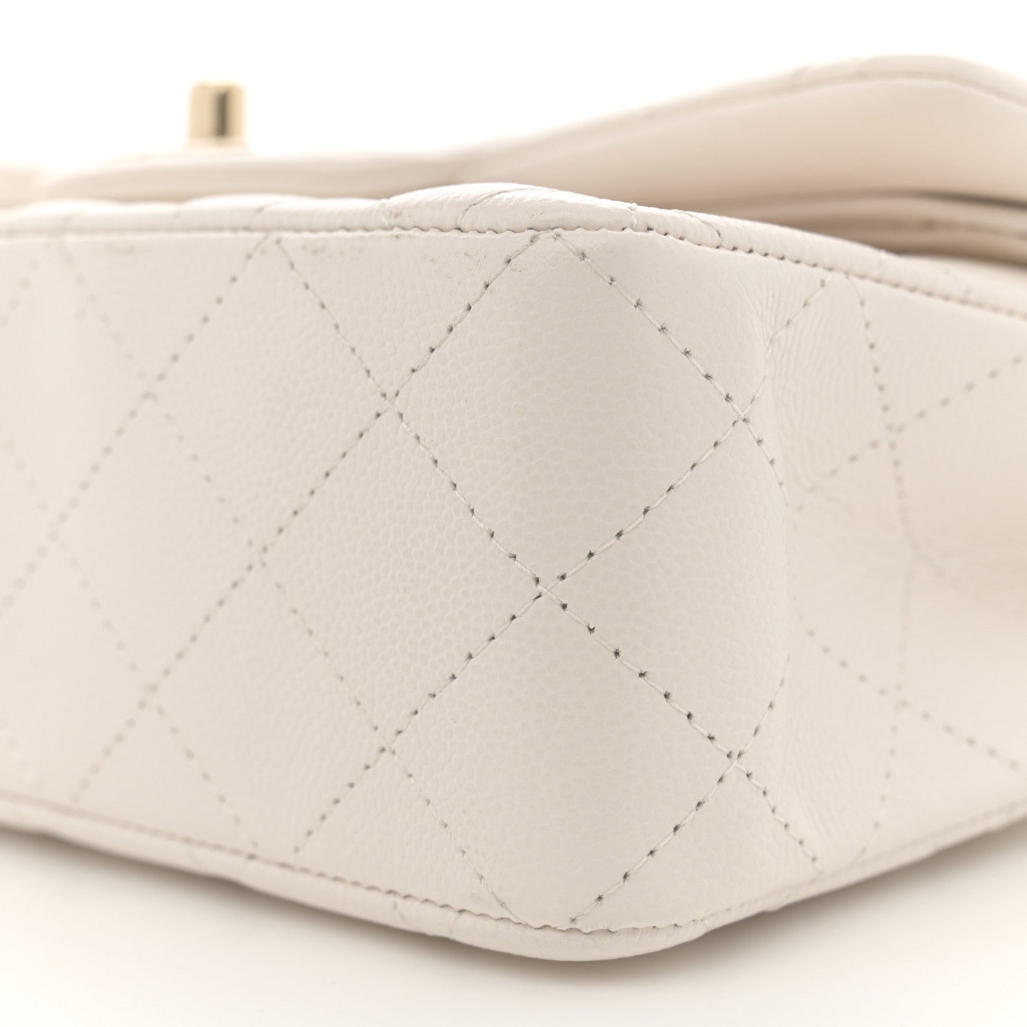 Chanel Caviar Quilted Small Double Flap White 10 of 11