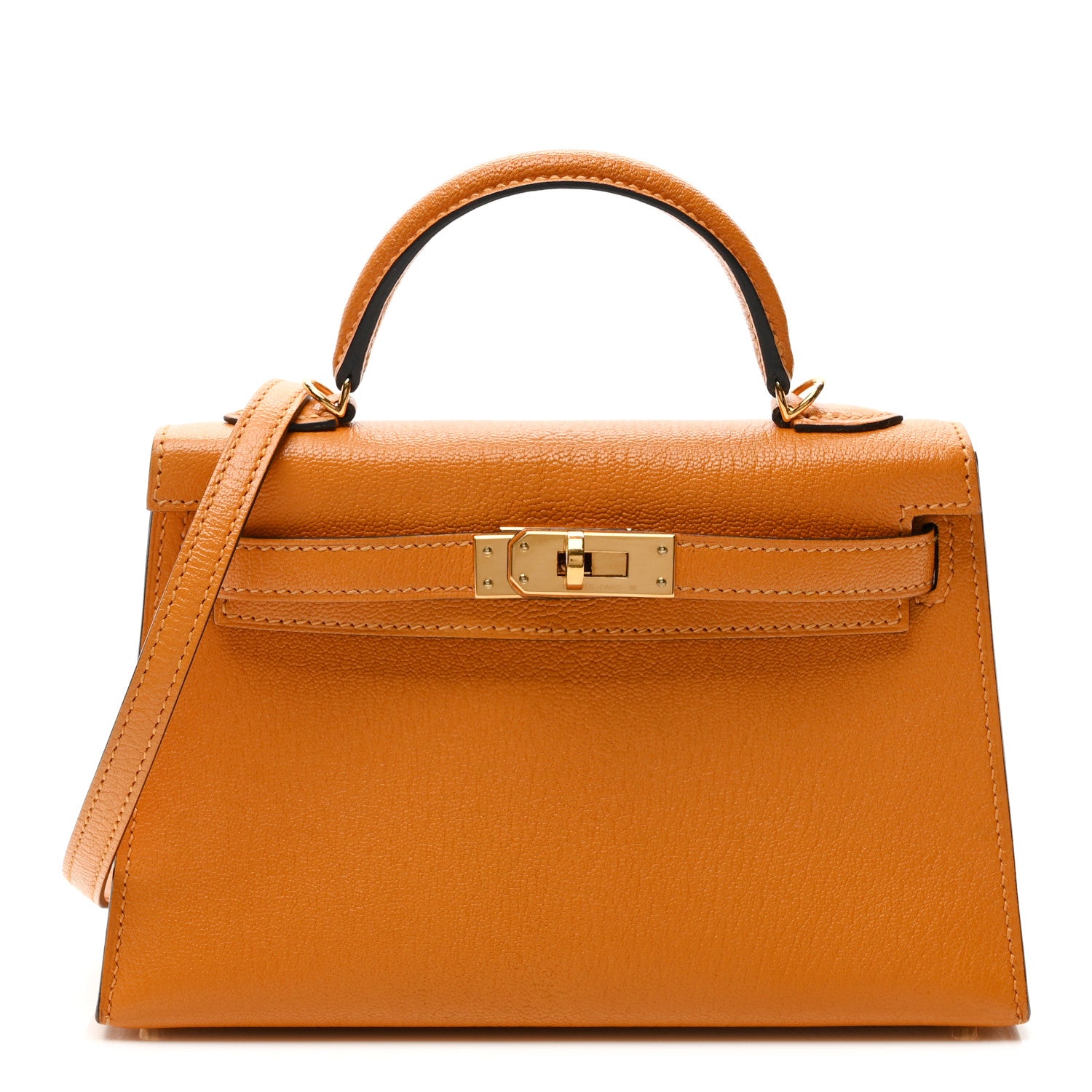 Hermes Chevre Chamkila Mini Kelly Sellier 20 Jaune D'or 1873424