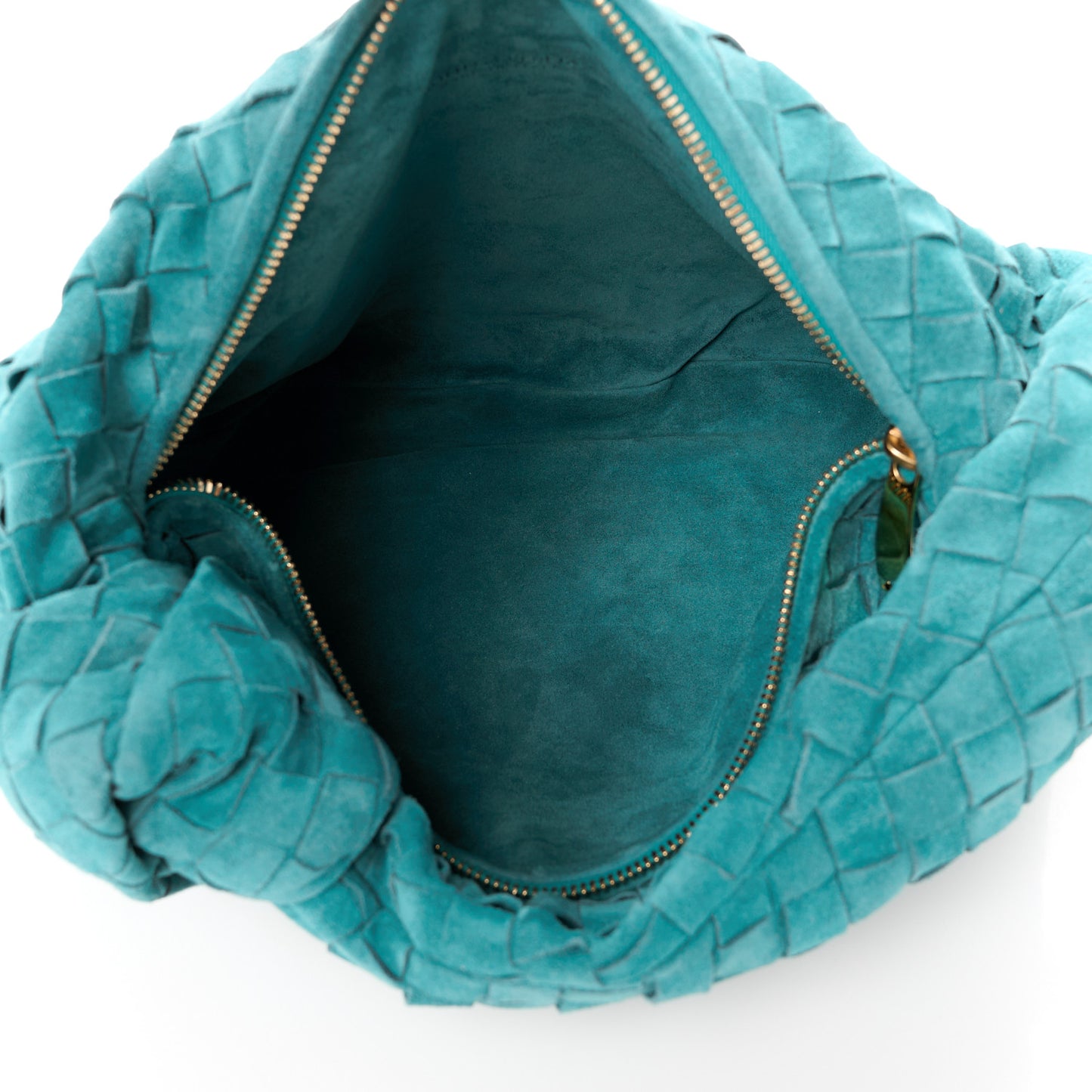 Suede Calfskin Intrecciato Teen Jodie Hobo Scuba