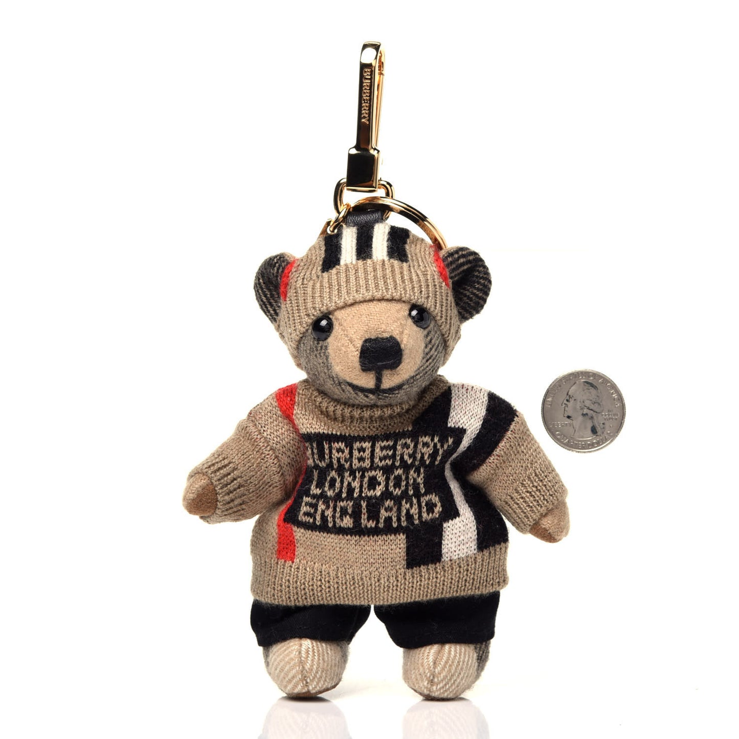 Thomas Sweater Teddy Bear Keychain Charm