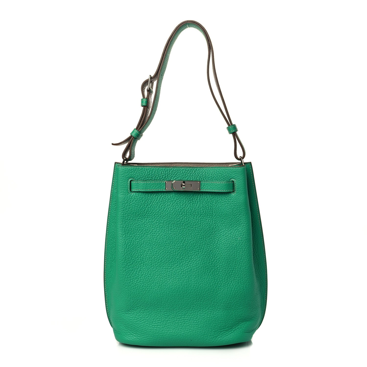 Hermes Taurillon Clemence Verso So Kelly 26 Menthe Gris Tourterelle 1 of 9
