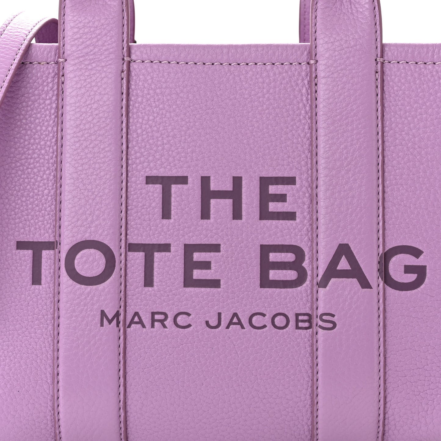 Grained Calfskin Small The Tote Bag Regal Orchid