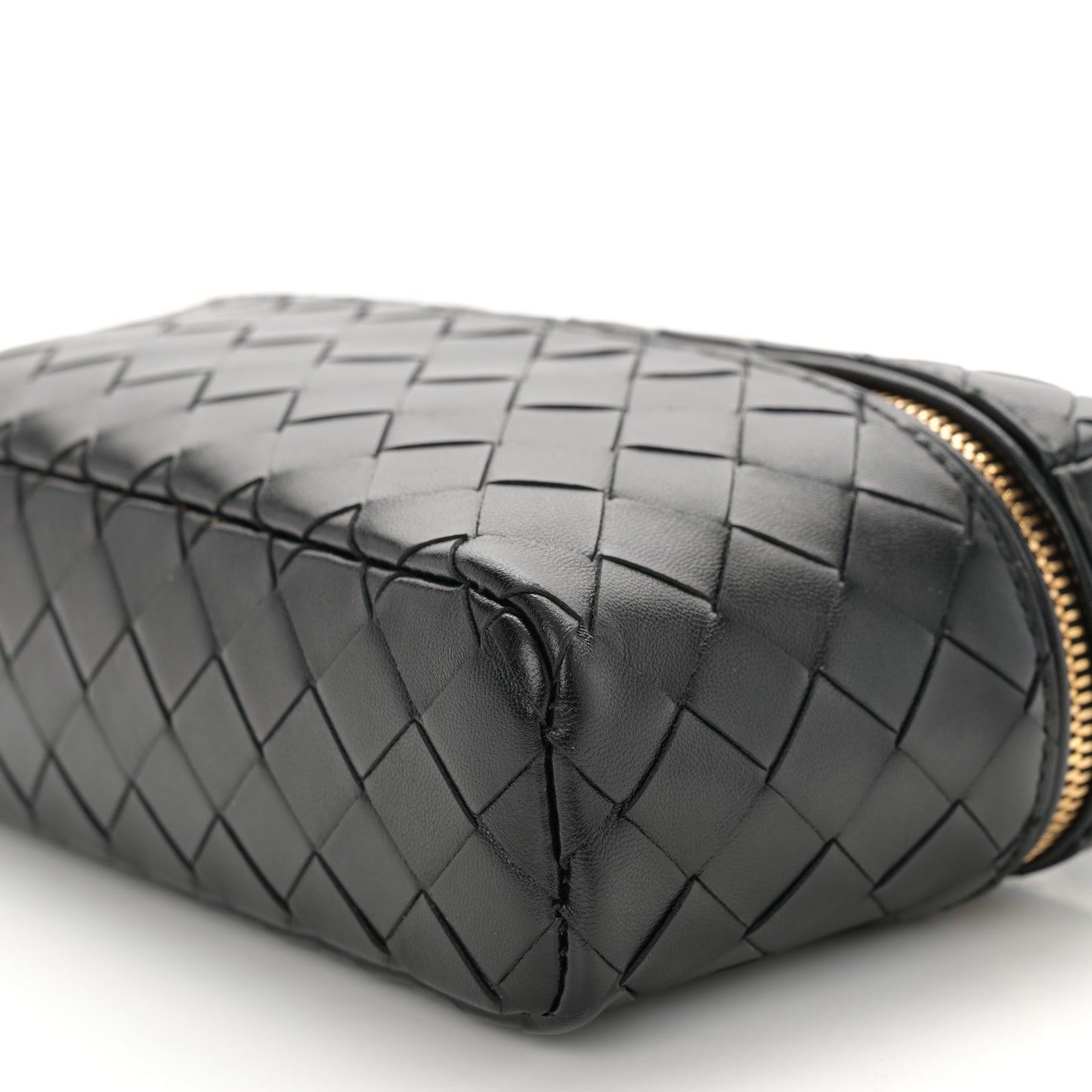 Calfskin Intrecciato Bang Bang Vanity Case Black