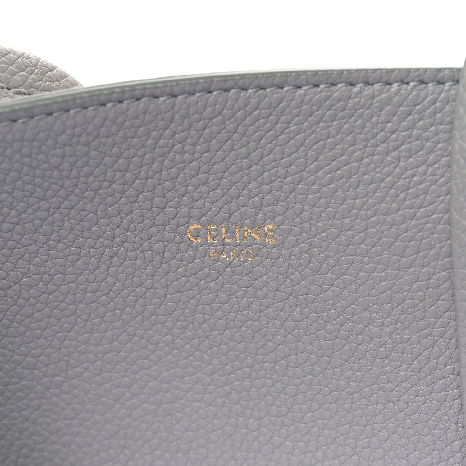 Celine Soft Grained Calfskin Small Belt Cabas Phantom Medium Grey 6 of 9