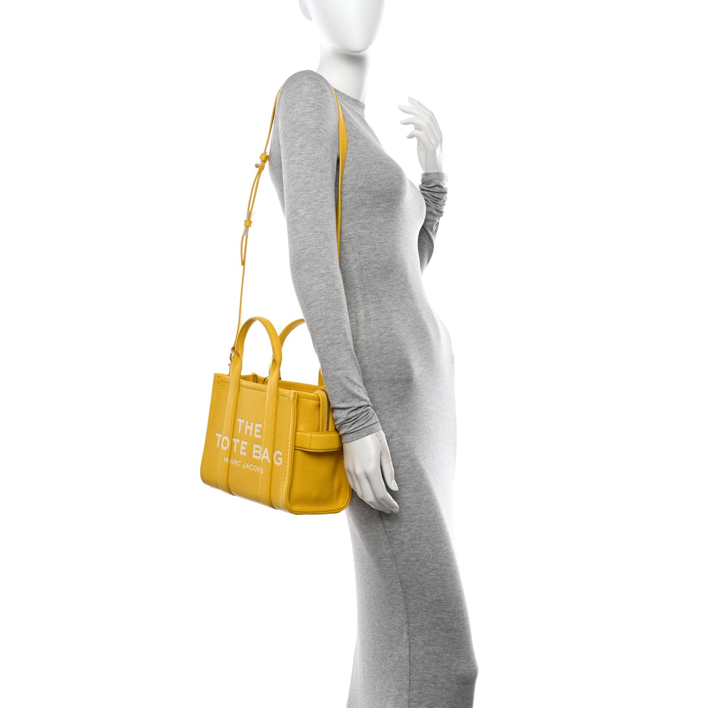 Grained Calfskin Small The Tote Bag Yellow