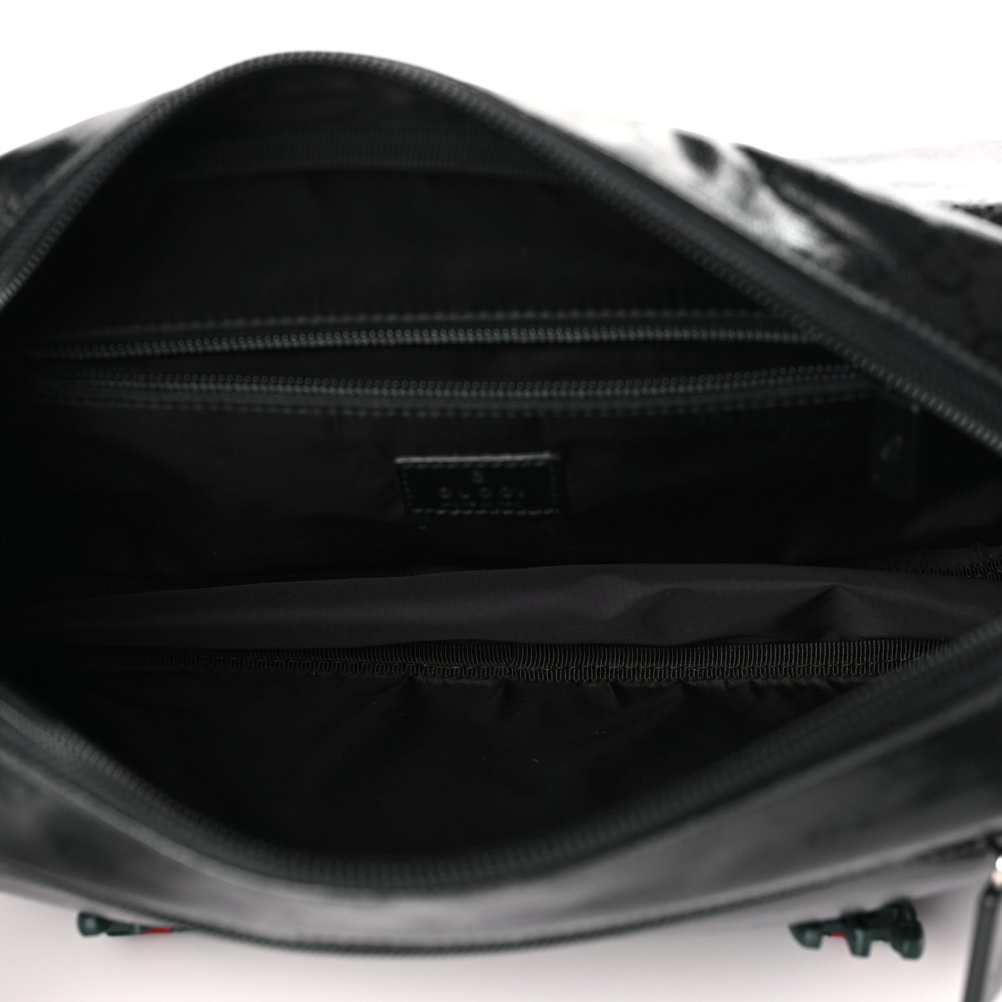 GG Crystal Messenger Bag Black