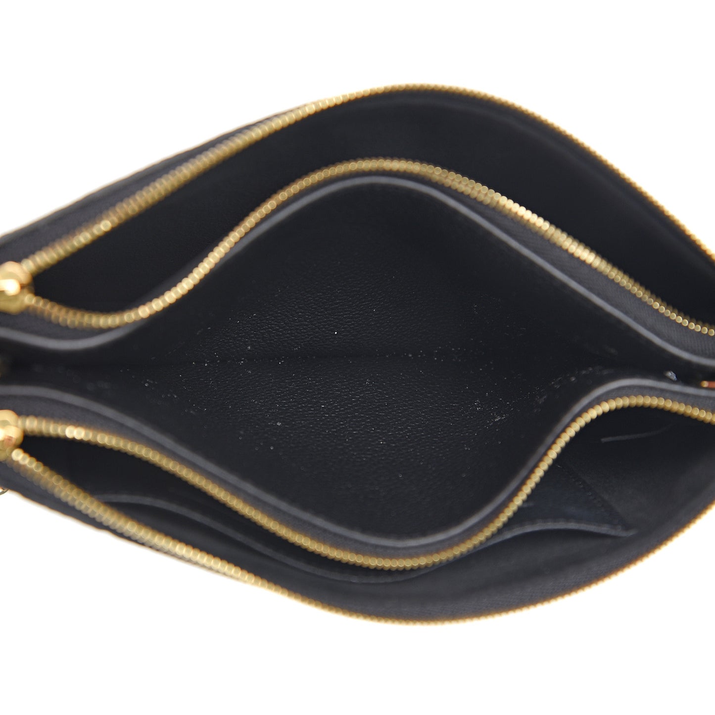 Empreinte Double Zip Pochette Black