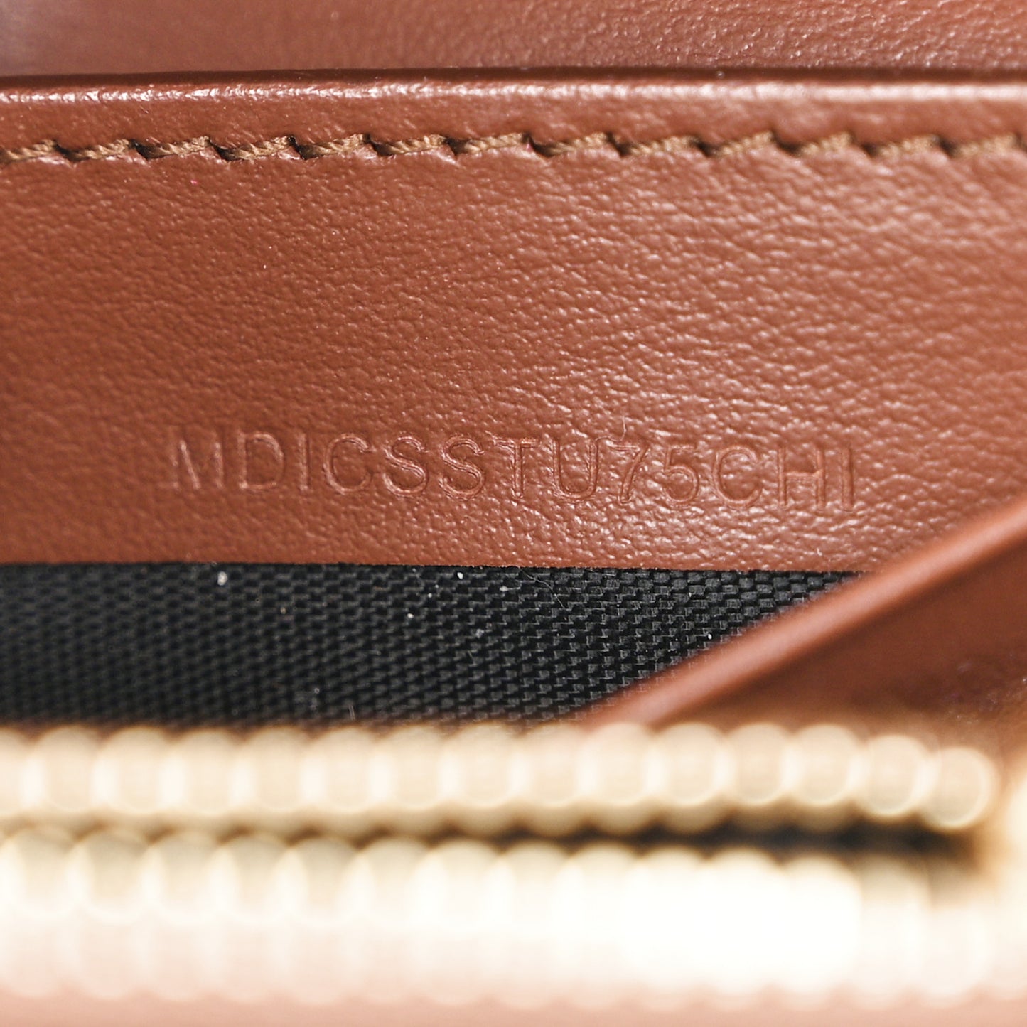 Calfskin Mini Vintage Check Note Bag Tan