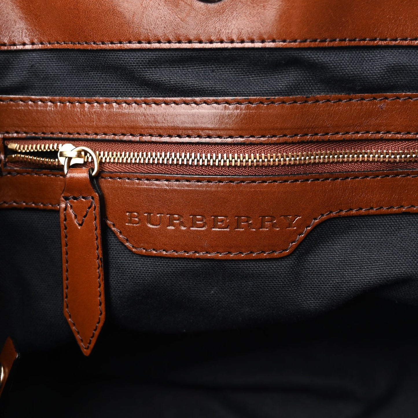 House Check Small Canterbury Tote Dark Tan