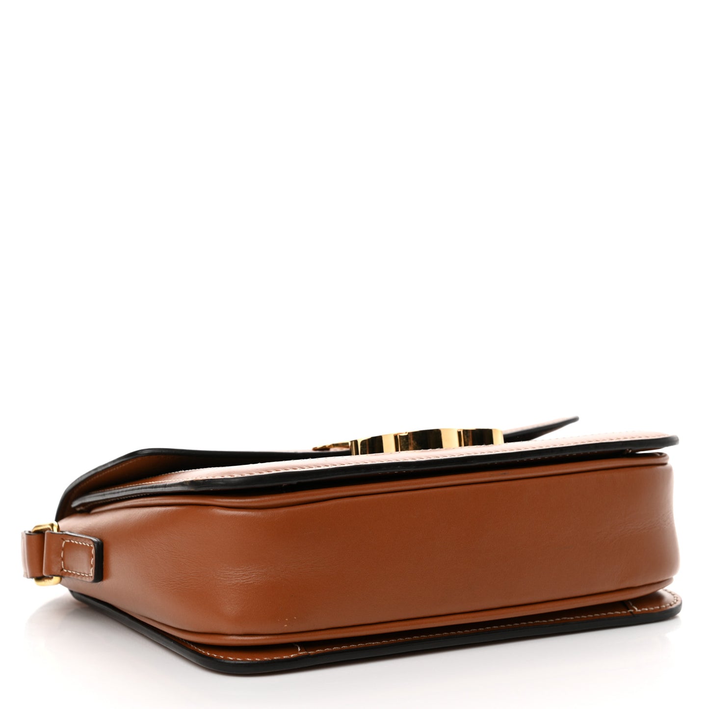 Calfskin Triomphe Canvas Teen Triomphe Bag Tan