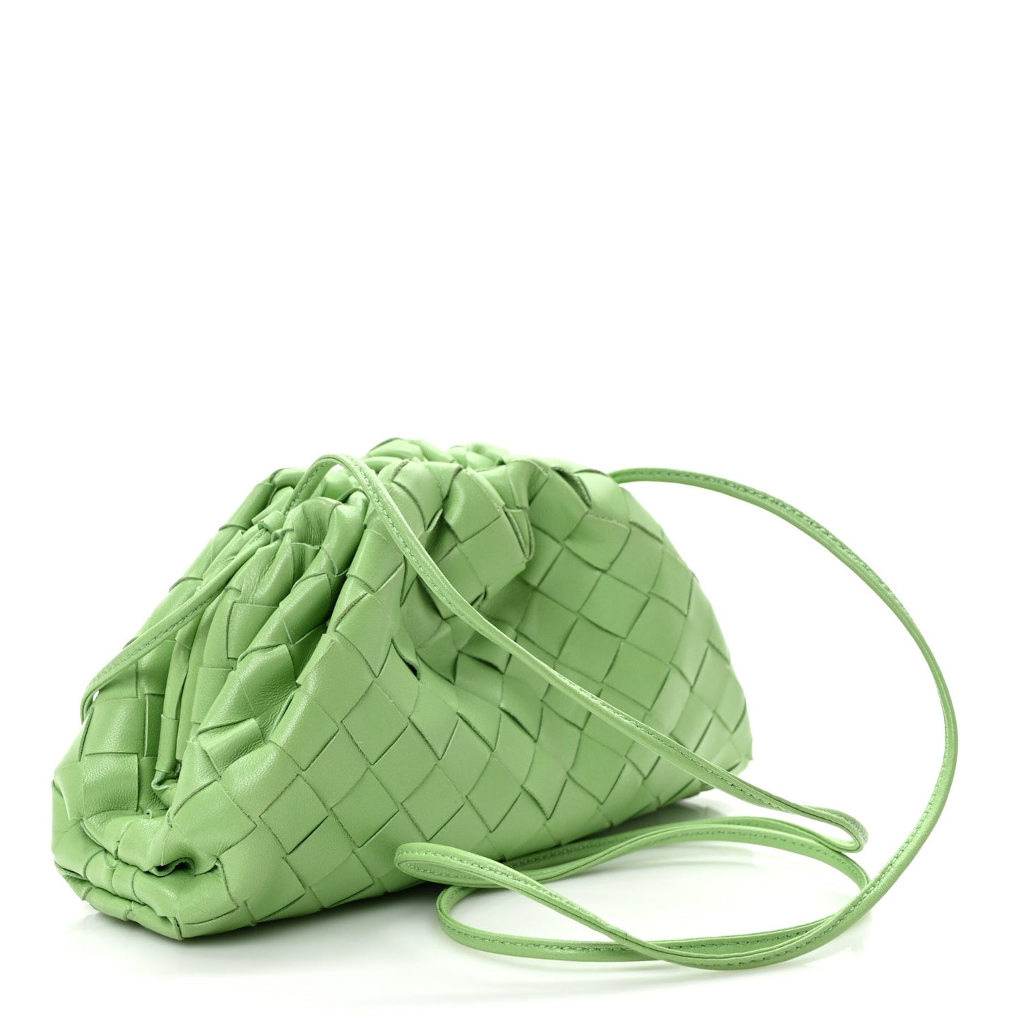 Nappa Intrecciato The Mini Pouch Pistachio
