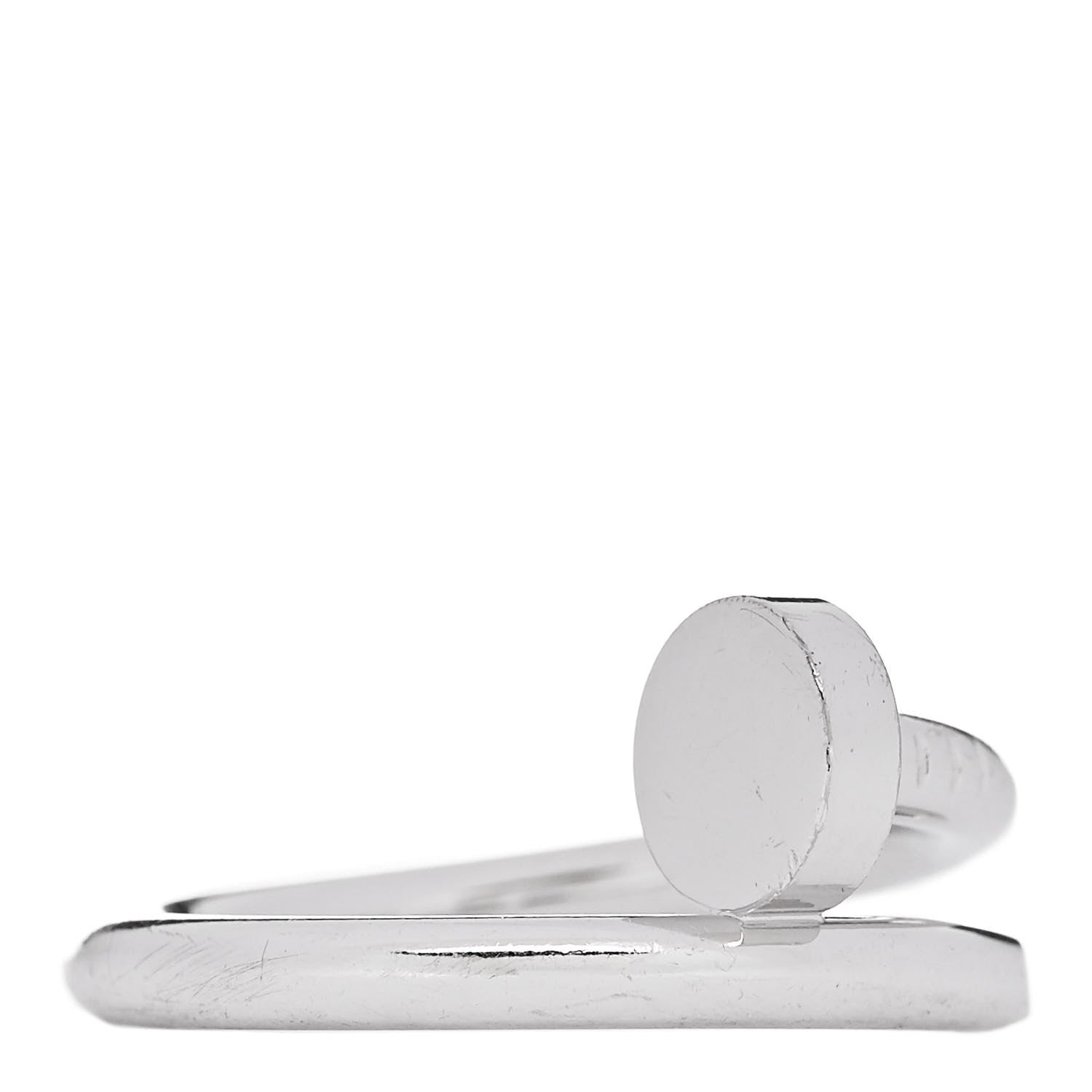 Cartier 18K White Gold Juste Un Clou Ring 54 7 4 of 6