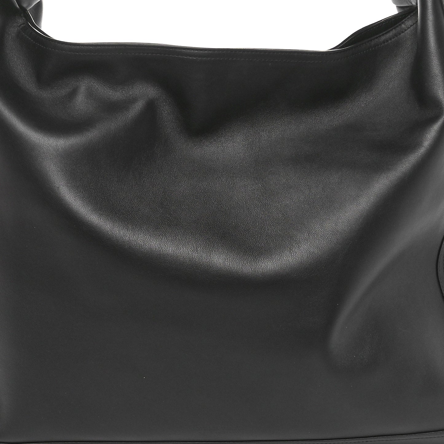 Silky Calfskin Large Hop Black