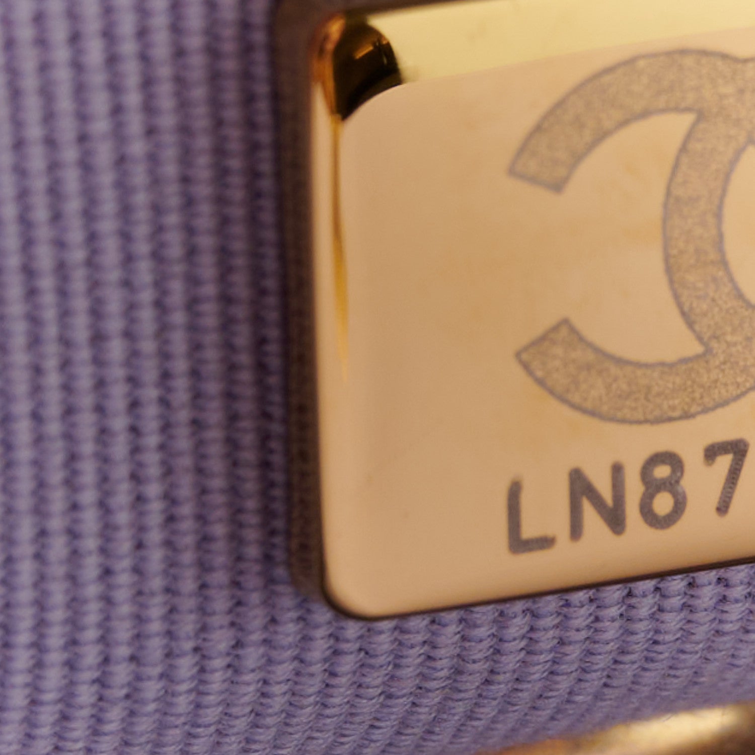 Chanel Calfskin Quilted Small Framing Chain Bag Light Purple 7 of 10