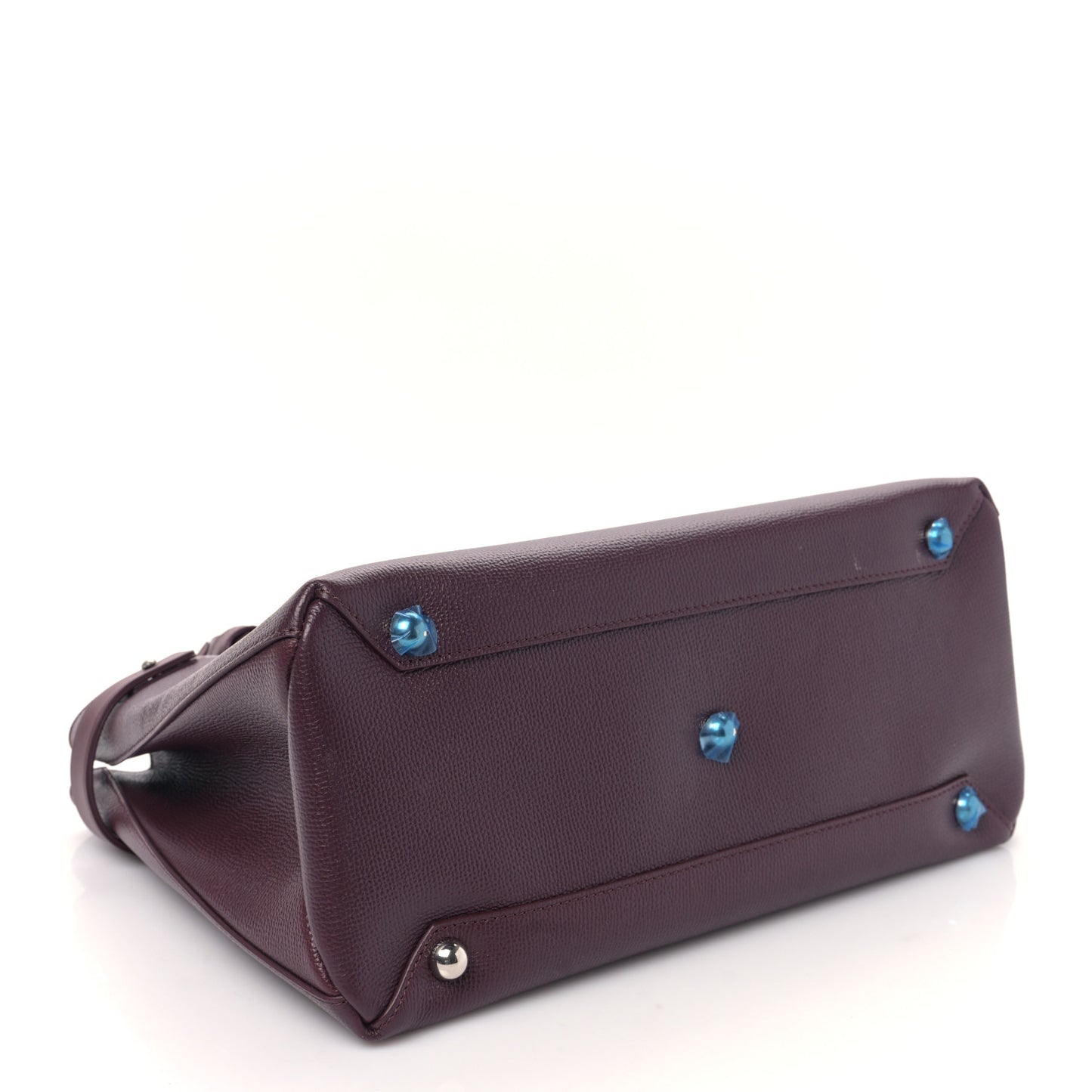 Derby Calfskin House Check Medium Banner Tote Burgundy