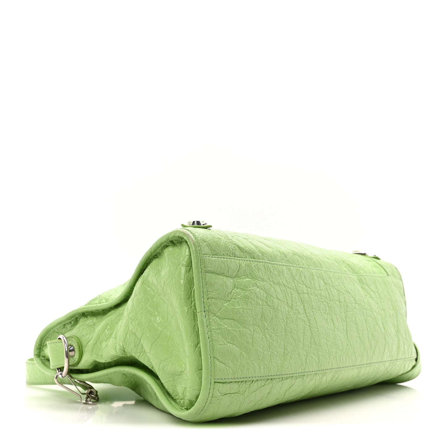 Agneau Arena Storico Classic Silver Hardware Medium Le City Green