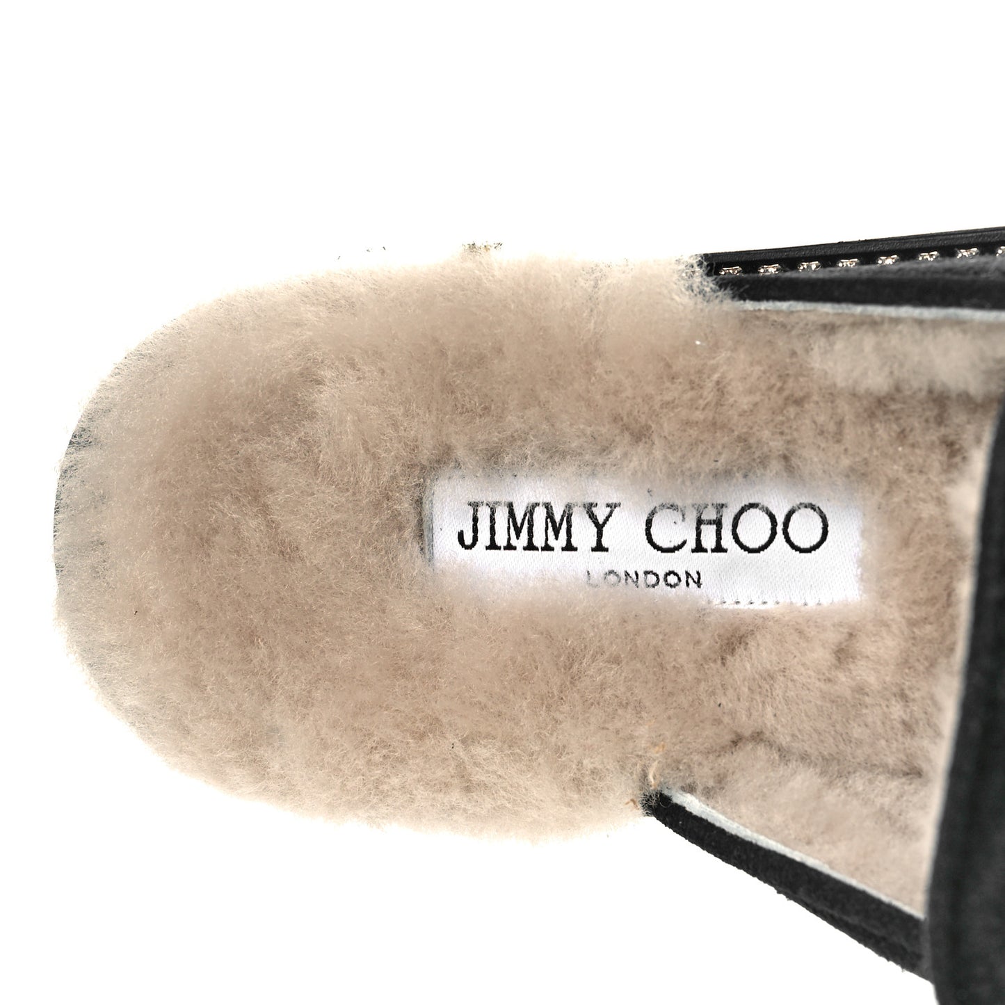 Suede Shearling Ronnie Flat Mules 40 Tan Black