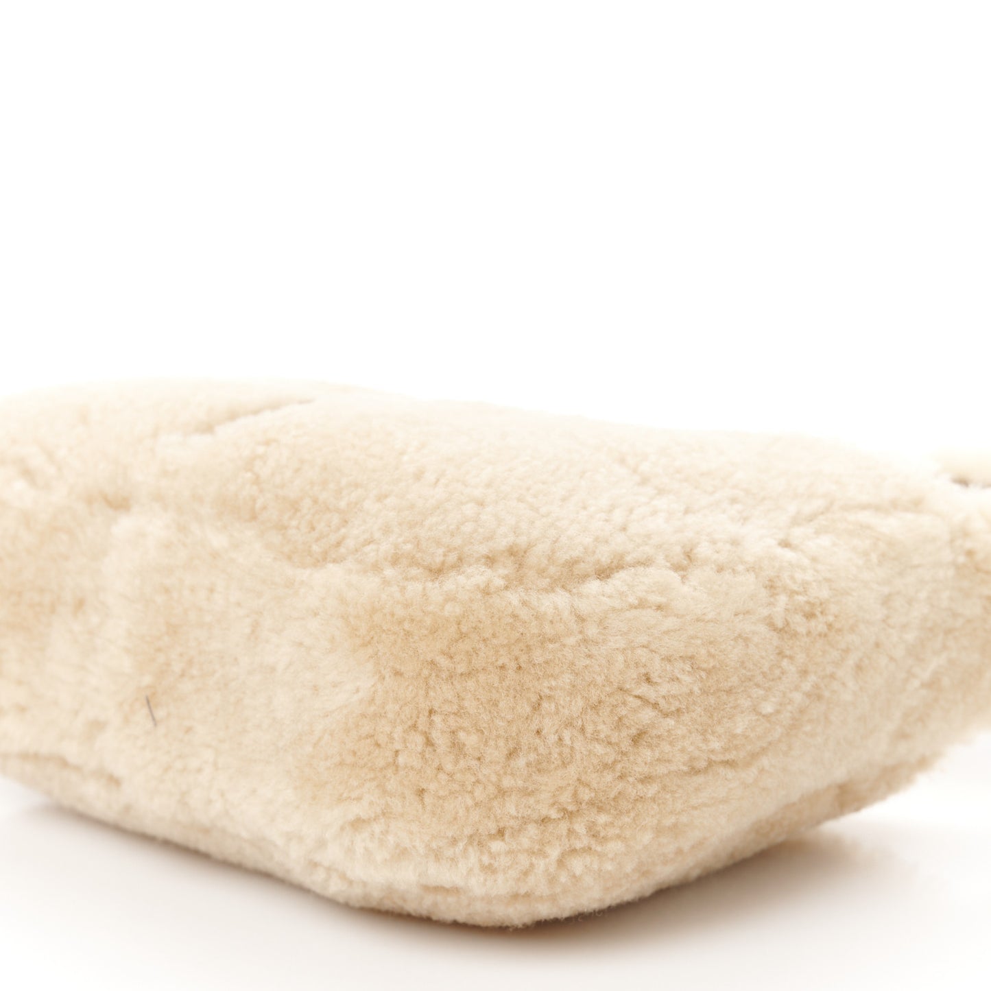 Shearling Le 5 A 7 Mini Hobo Natural Beige