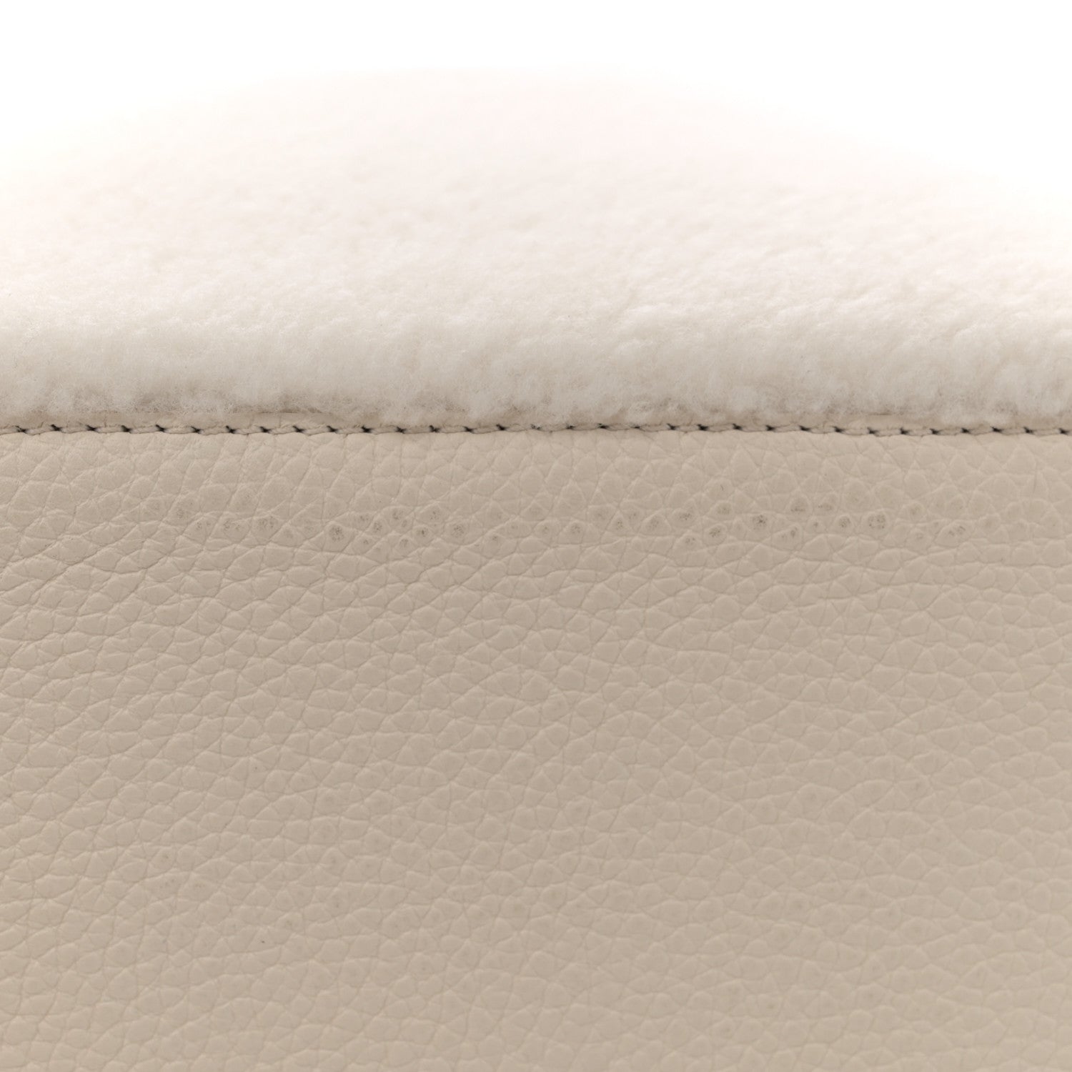 Louis Vuitton Shearling Calfskin Capucines BB White 10 of 10
