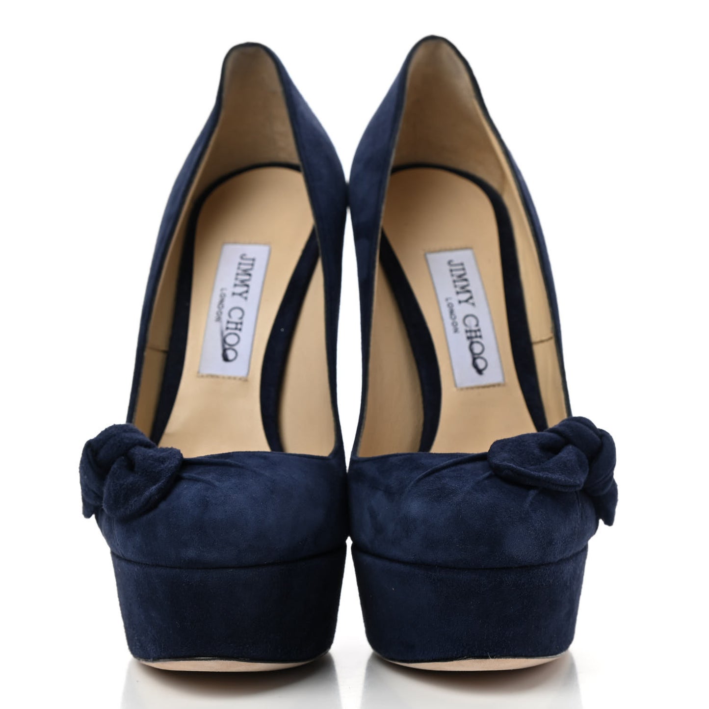 Suede Kenedy Pumps 38 Navy