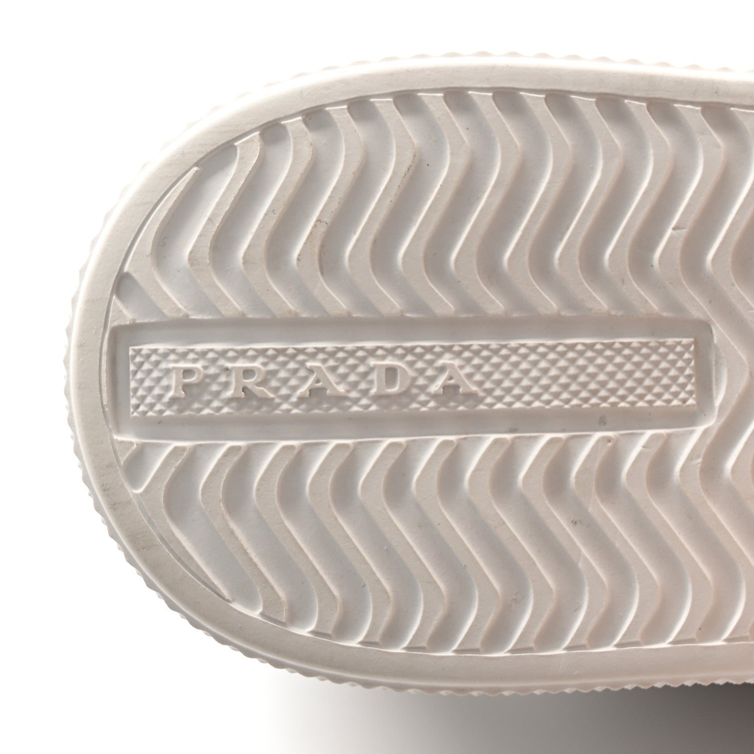 Prada Vitello Soft Triangle Logo Low Top 45mm Sneakers 40 Black White 8 of 14