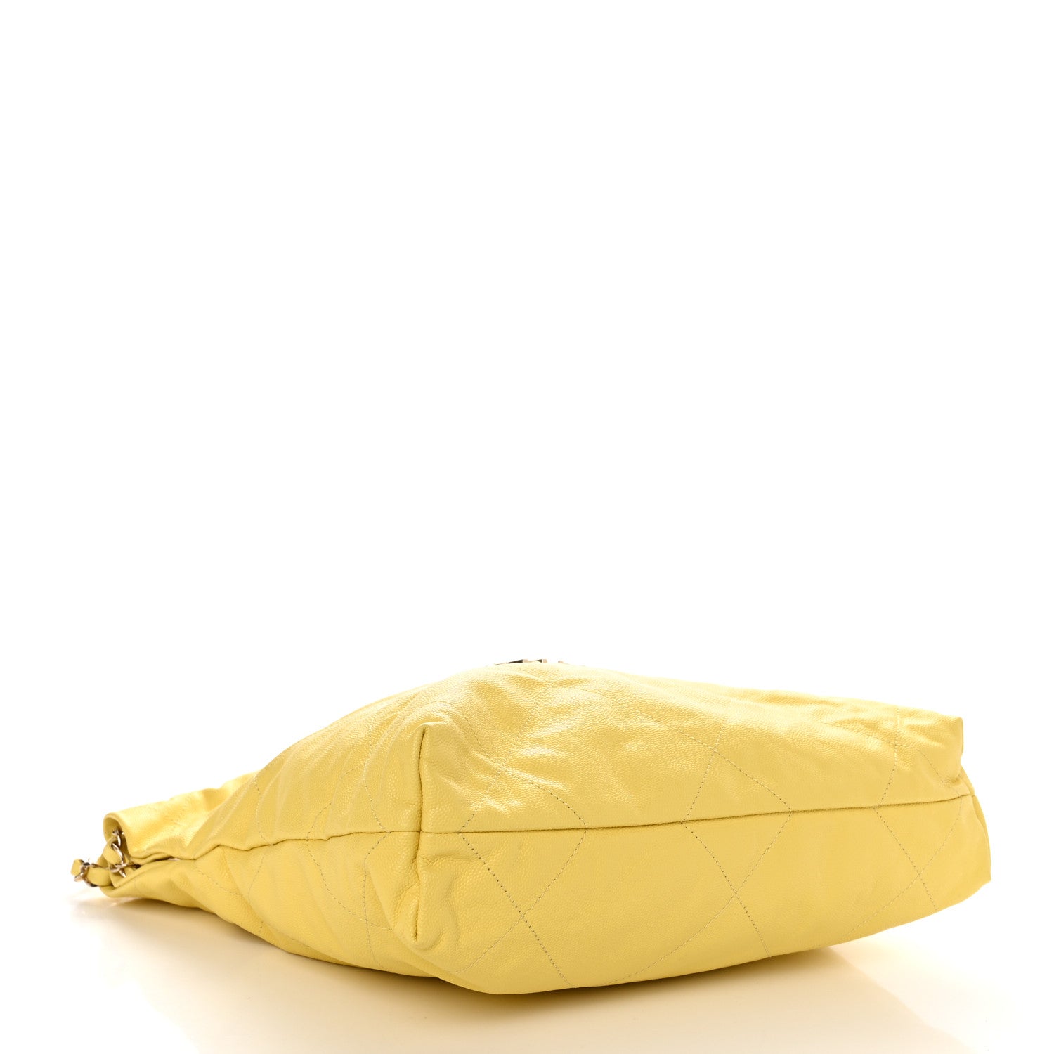 Chanel Shiny Caviar Quilted Small Chanel 22 Yellow 5 of 12