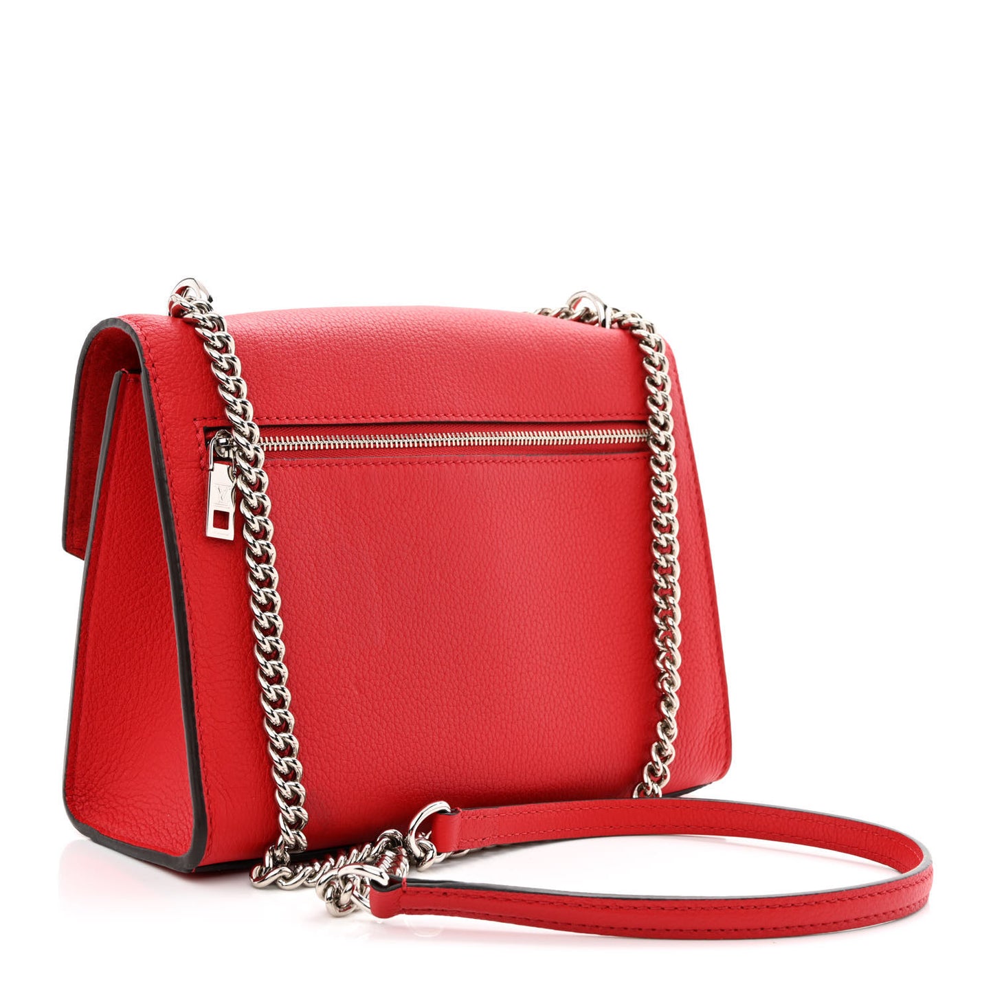 Soft Calfskin My Lockme Chain Bag BB Poppy