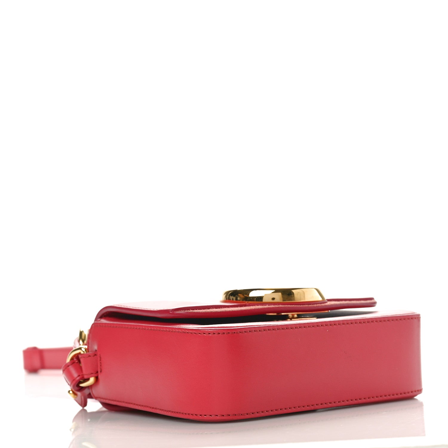 Chloe Shiny Calfskin Suede Mini C Double Carry Scarlet Pink 4 of 10