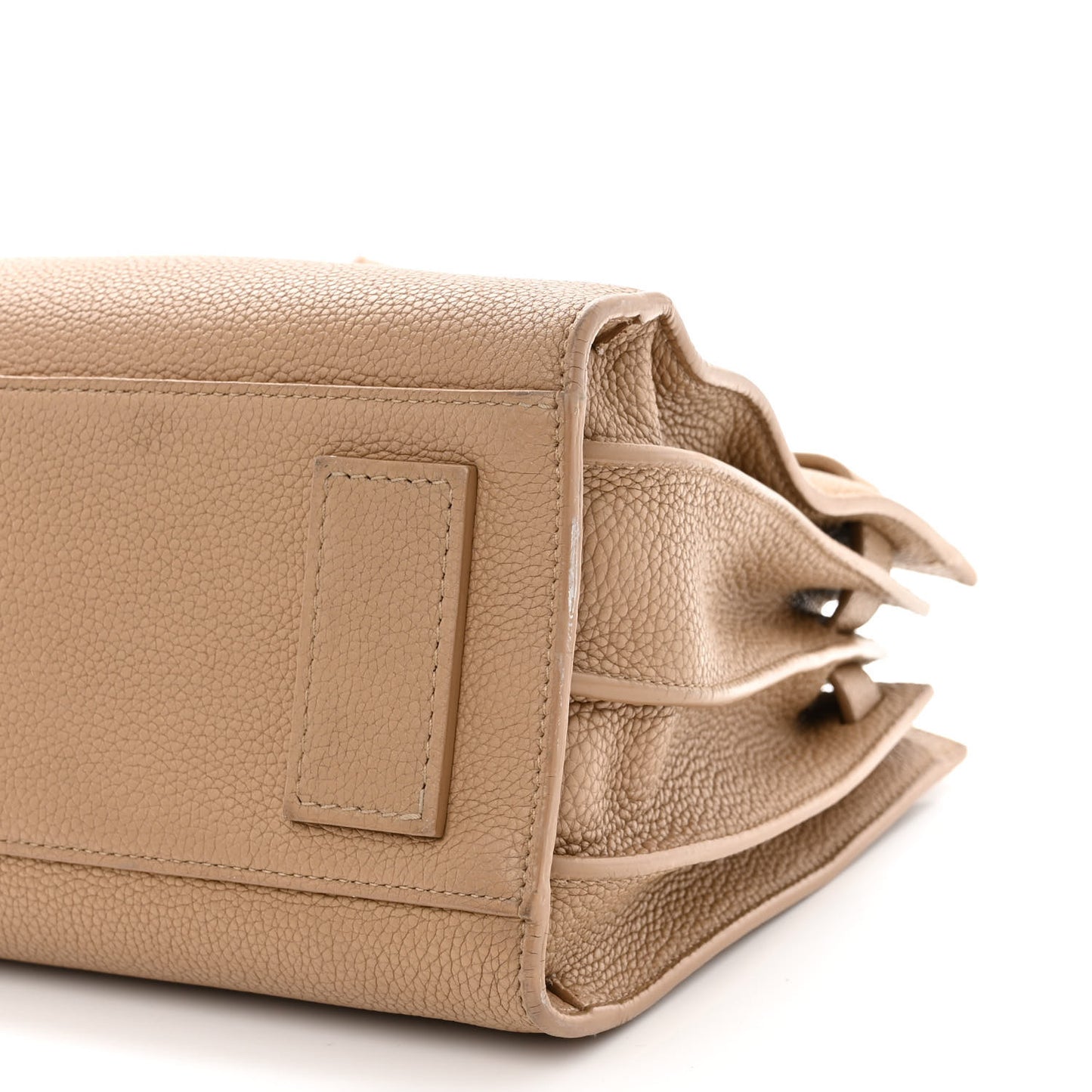 Grained Calfskin Baby Sac De Jour Souple Dark Beige