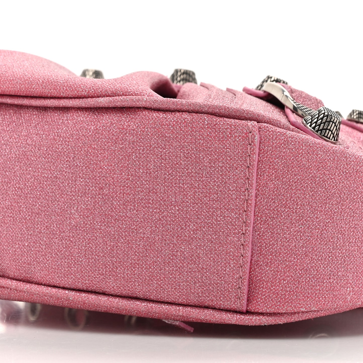 Sparkling Fabric Le Cagole Shoulder Bag XS Sweet Pink