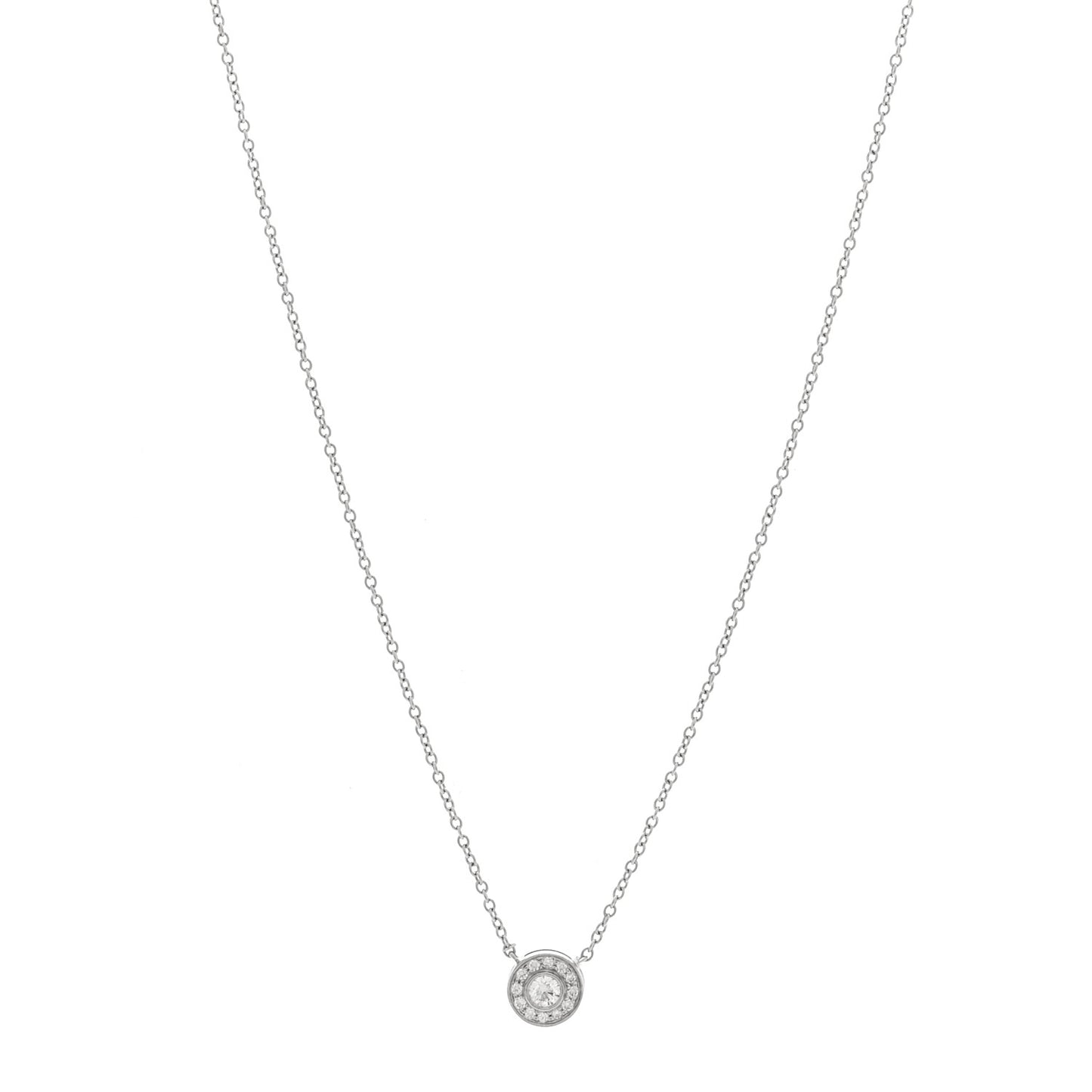 Platinum Diamond .16ctw Soleste Pendant Necklace